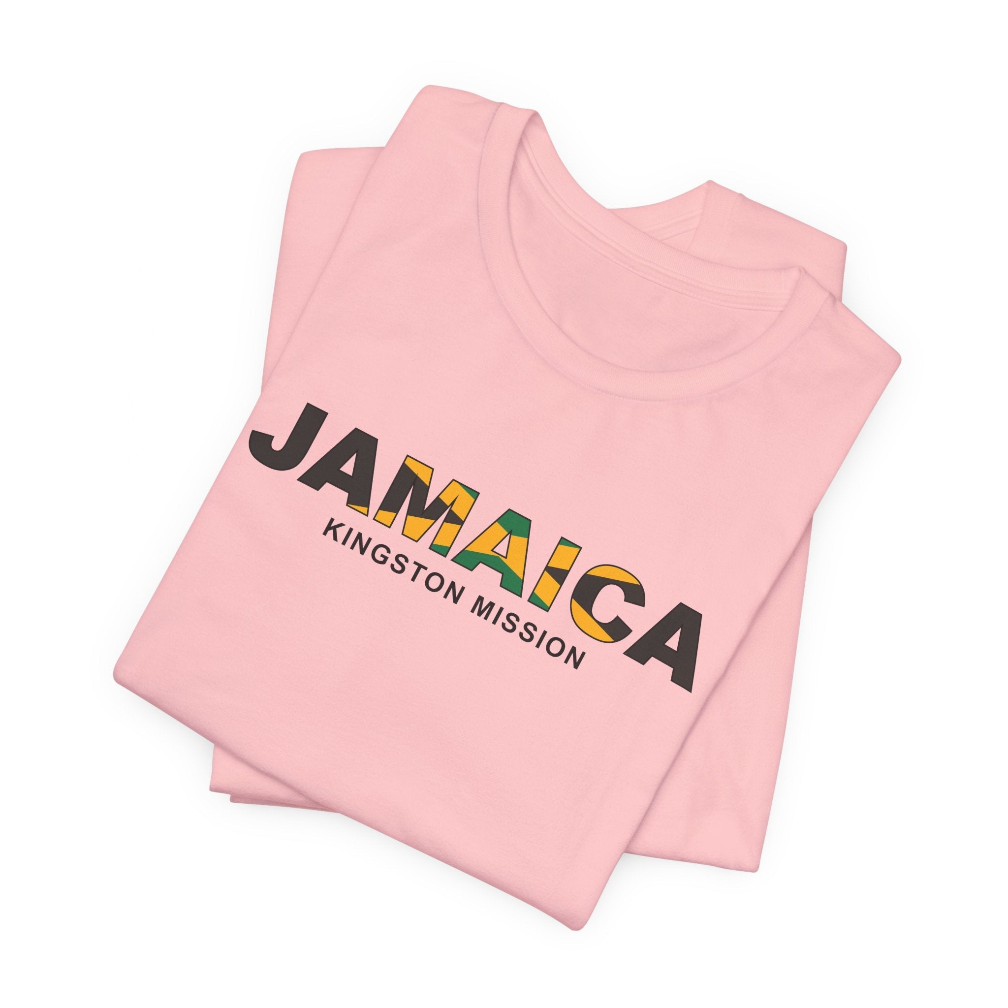 Jamaica Kingston Mission Flag Title T-shirt - Mission Wishlist - LDS Missionary Gift Store