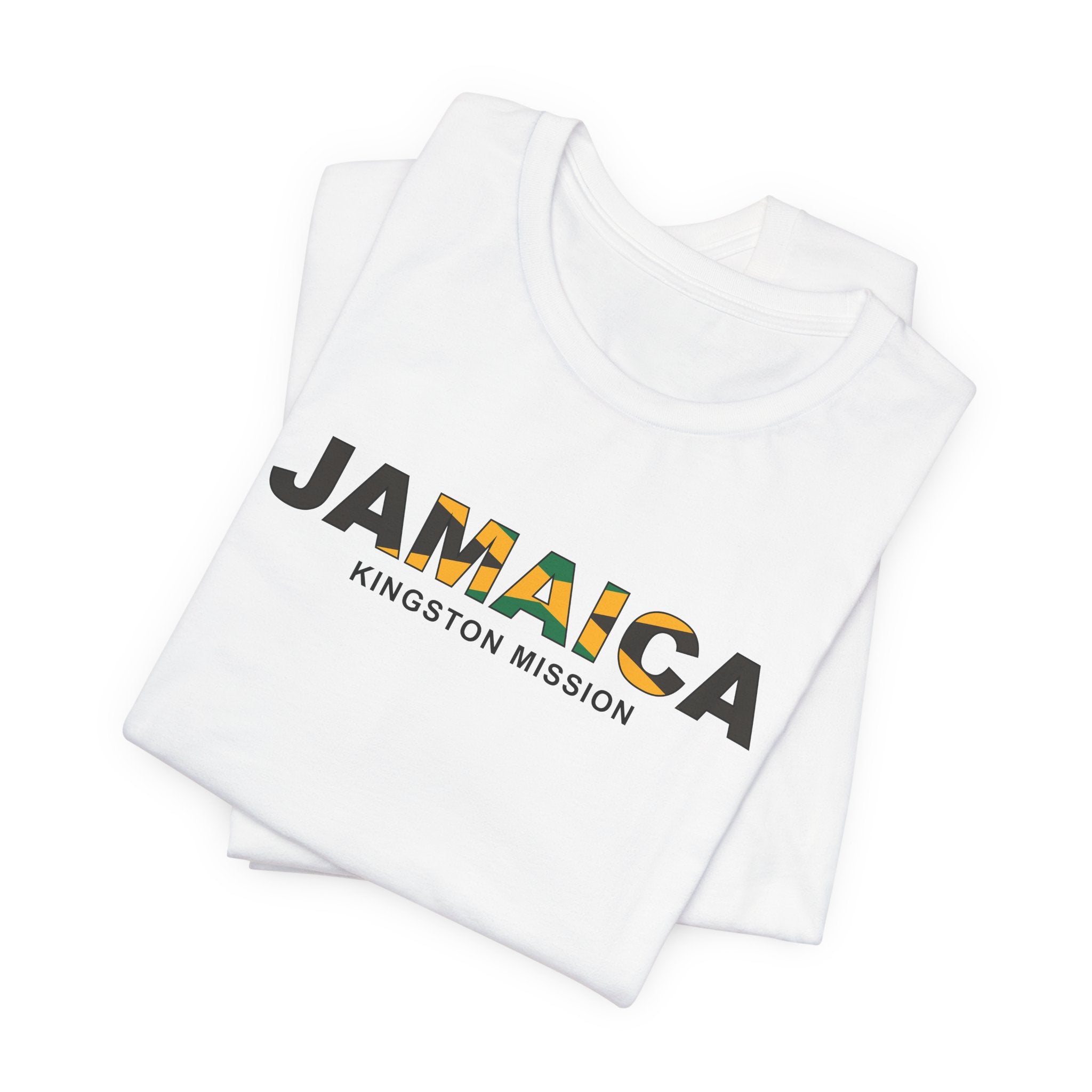Jamaica Kingston Mission Flag Title T-shirt - Mission Wishlist - LDS Missionary Gift Store