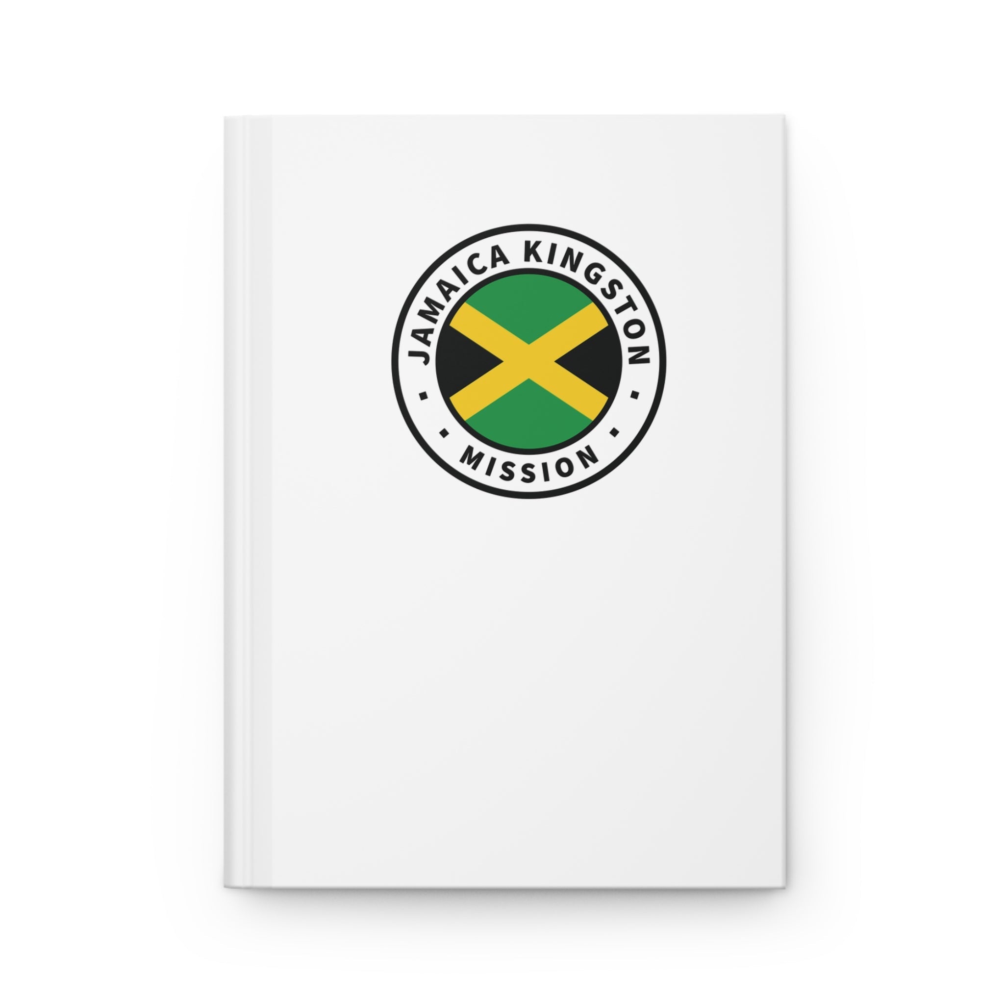 Jamaica Kingston Mission Logo Design White Hardcover Journal Matte - Mission Wishlist - LDS Missionary Gift Store