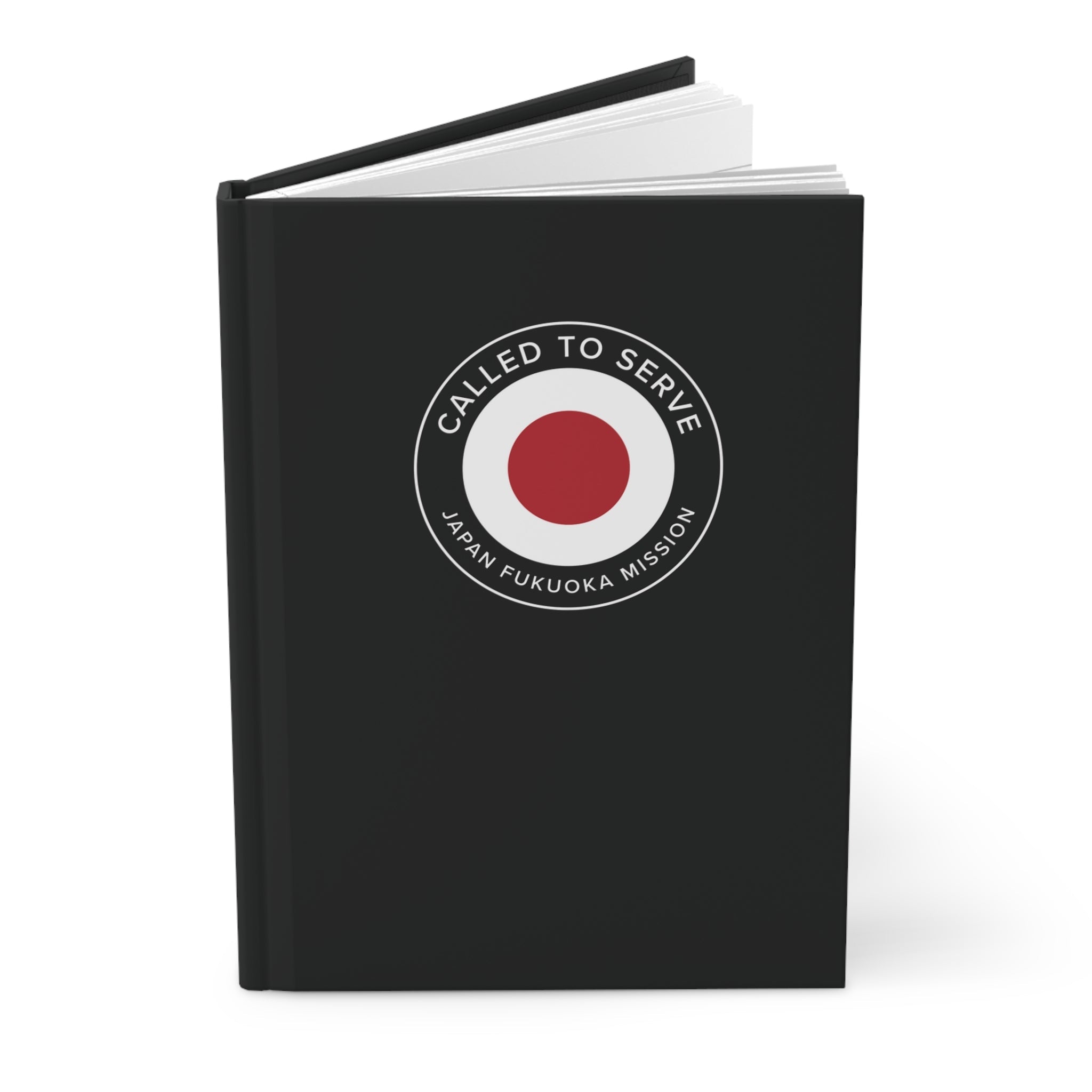Japan Fukuoka Mission Circle Flag Called to Serve Black Hardcover Journal Matte - Mission Wishlist - LDS Missionary Gift Store
