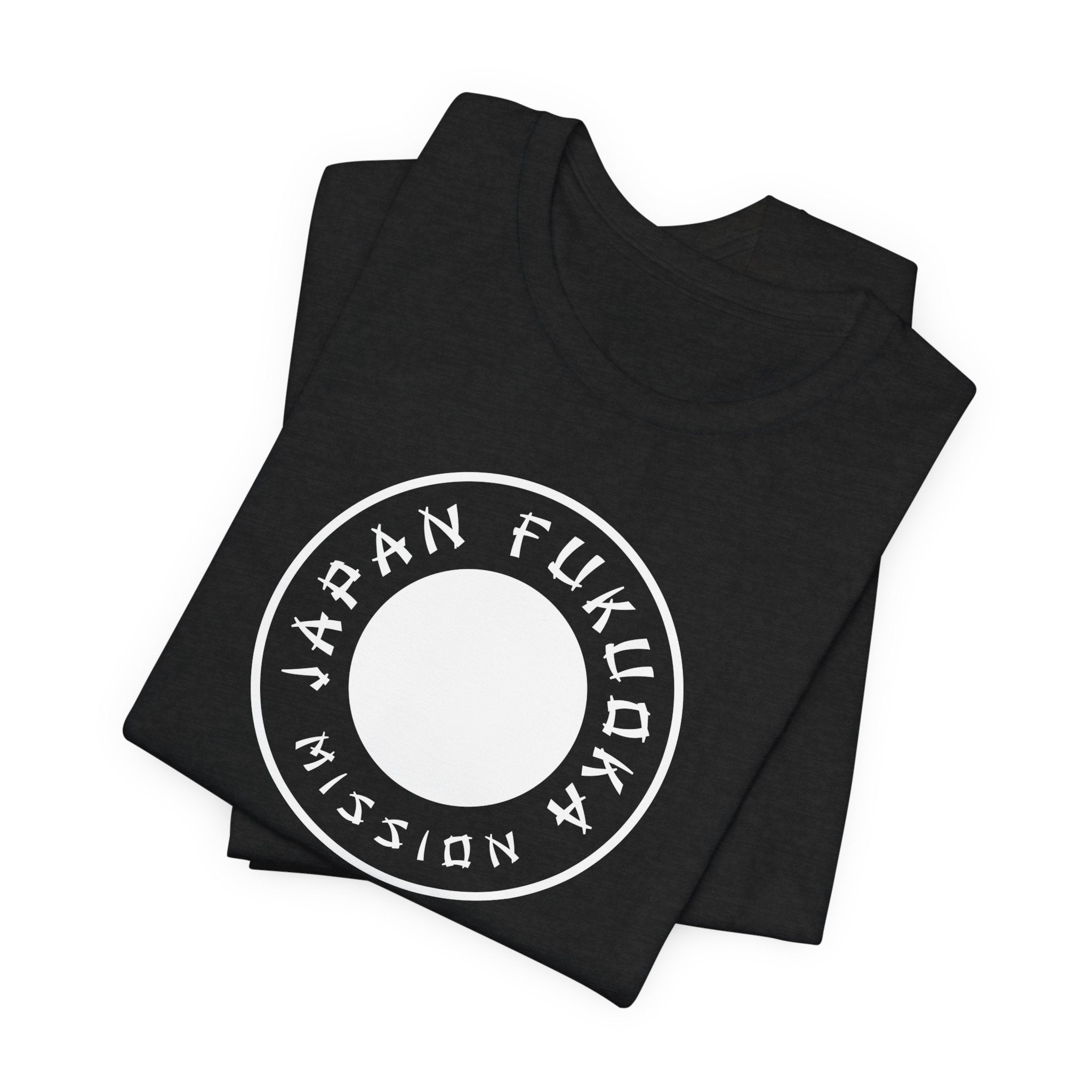 Japan Fukuoka Mission Circular Monochrome Logo T-Shirt - Mission Wishlist - LDS Missionary Gift Store