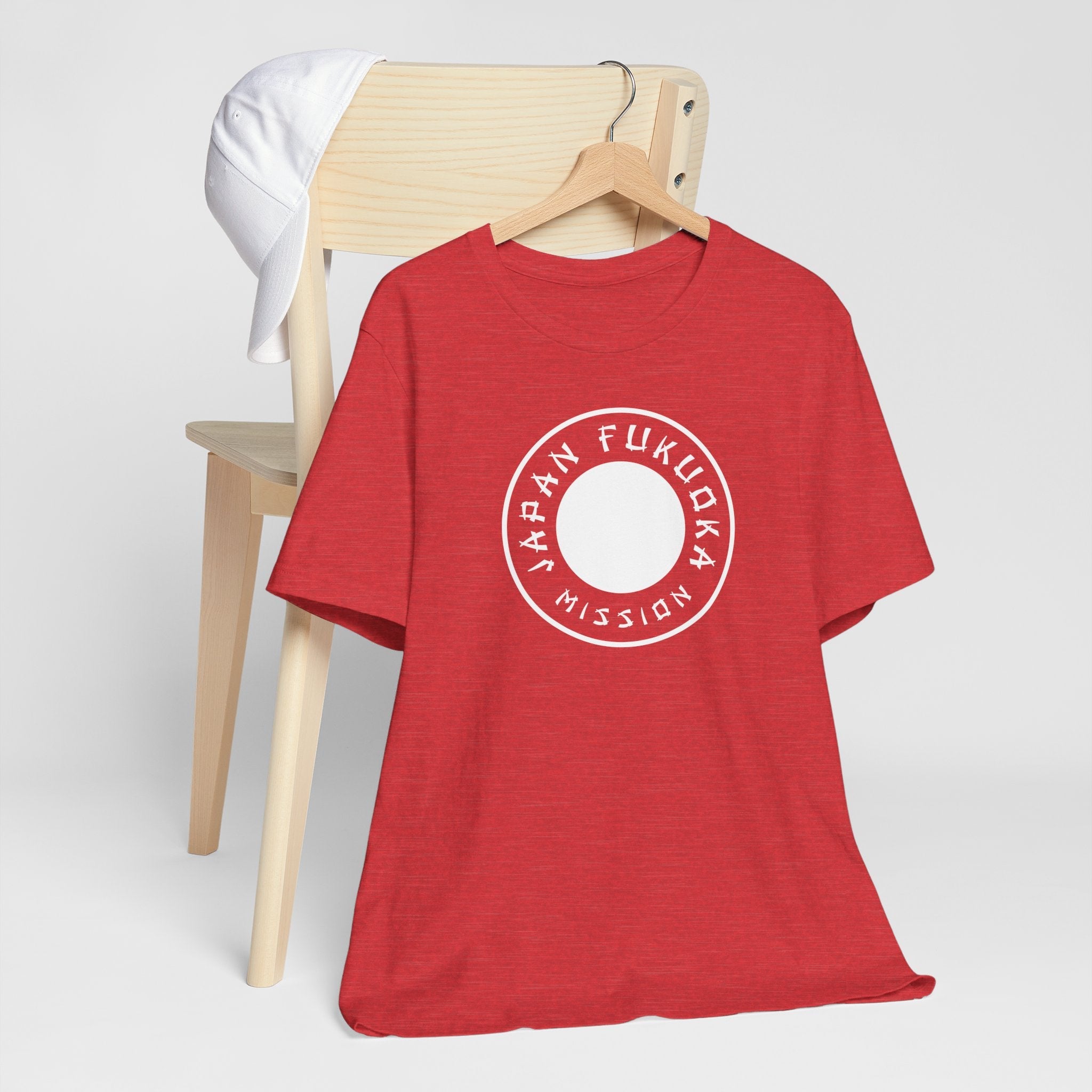 Japan Fukuoka Mission Circular Monochrome Logo T-Shirt - Mission Wishlist - LDS Missionary Gift Store