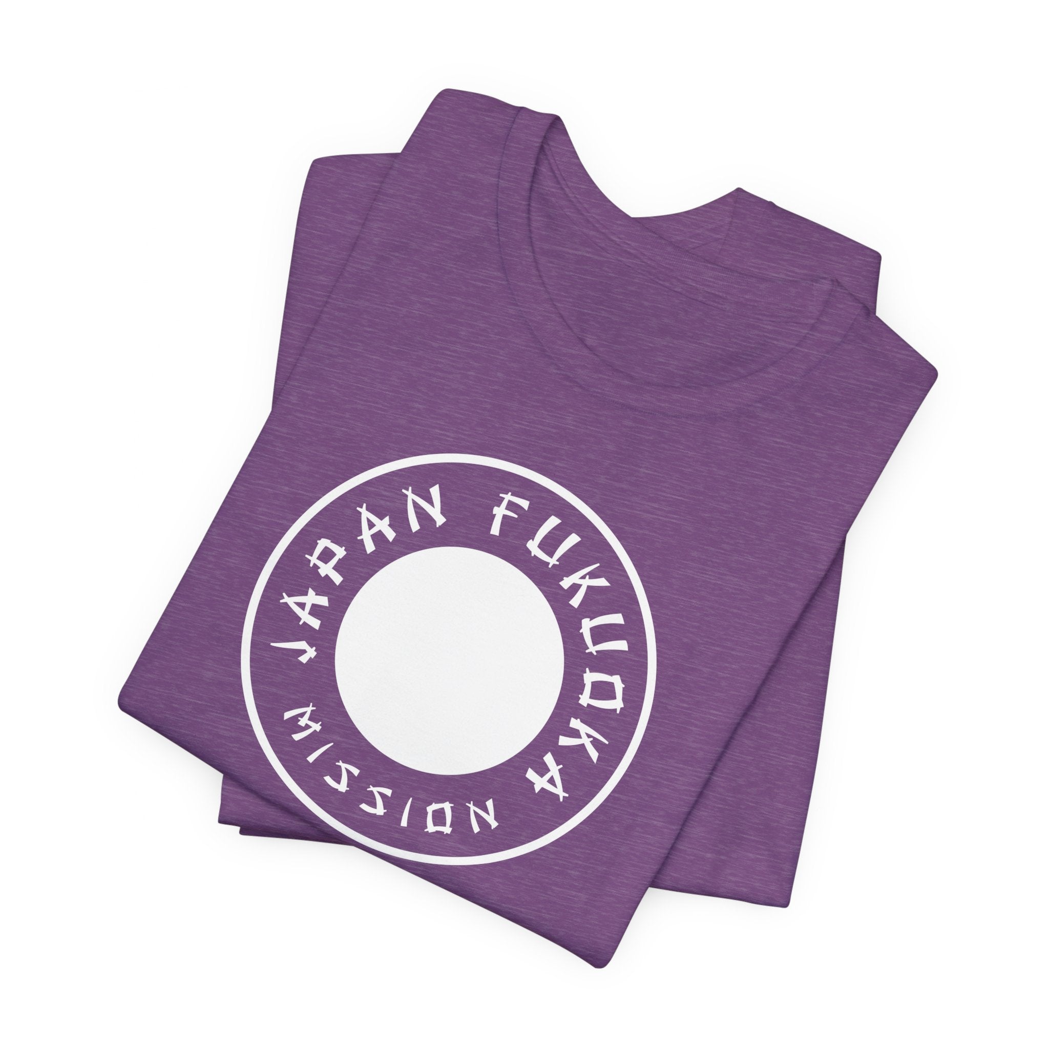 Japan Fukuoka Mission Circular Monochrome Logo T-Shirt - Mission Wishlist - LDS Missionary Gift Store