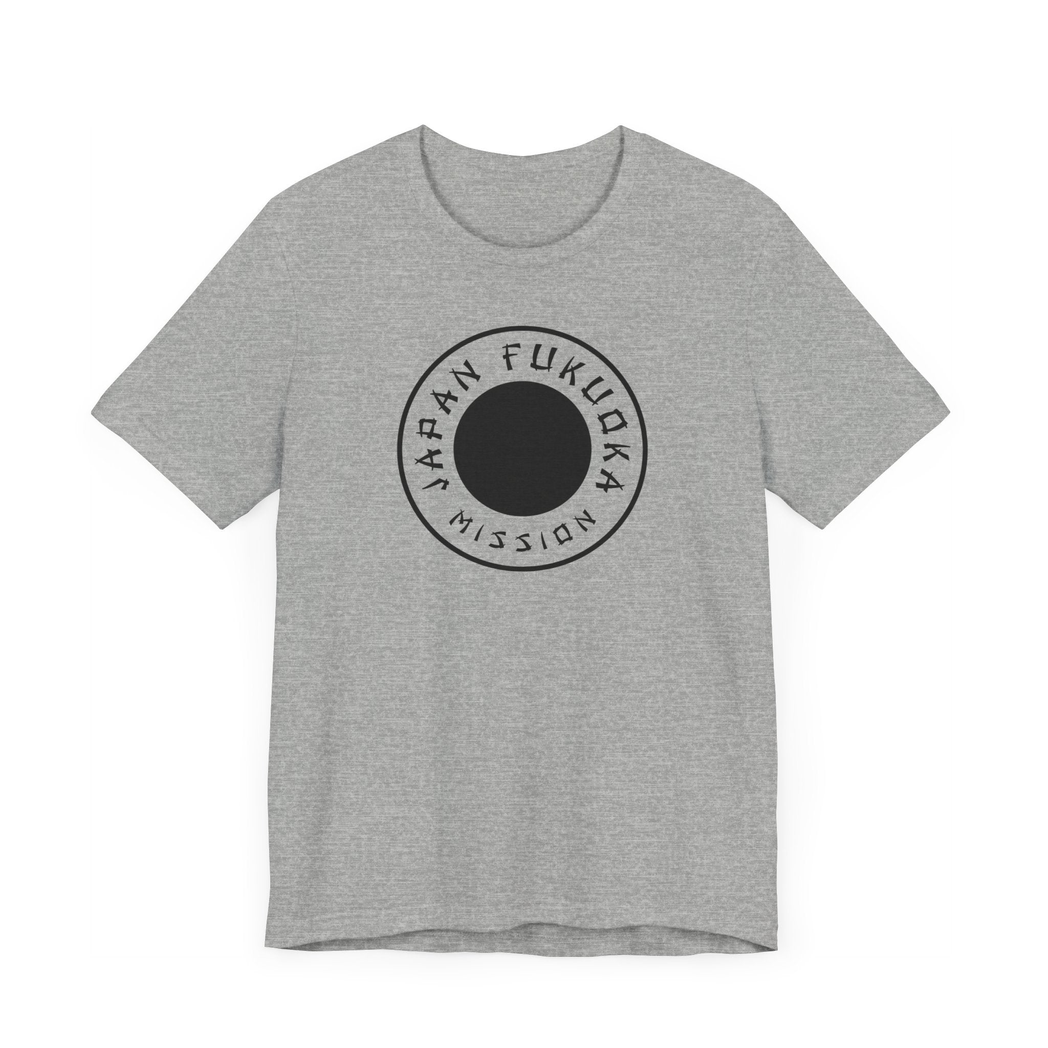 Japan Fukuoka Mission Circular Monochrome Logo T-Shirt - Mission Wishlist - LDS Missionary Gift Store