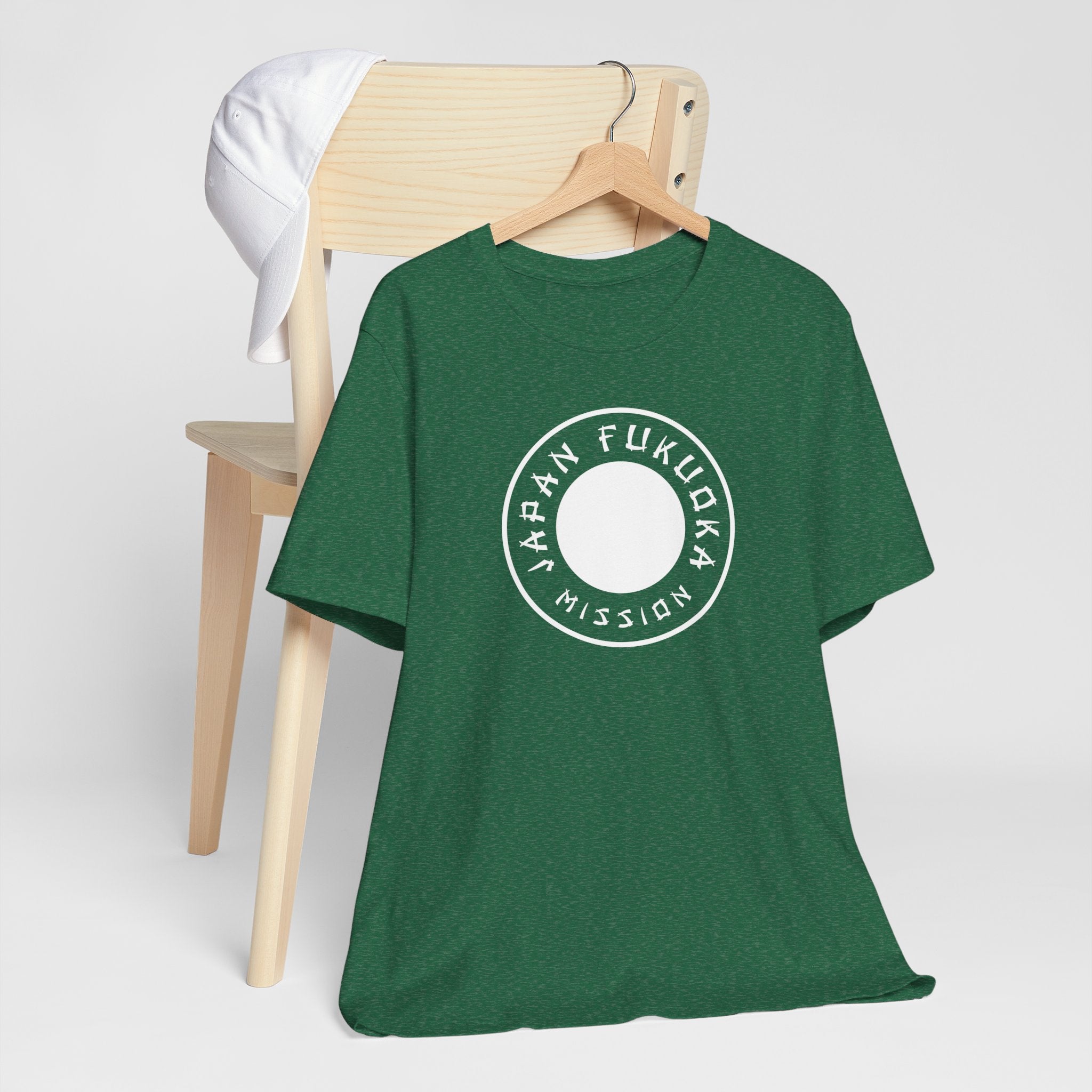 Japan Fukuoka Mission Circular Monochrome Logo T-Shirt - Mission Wishlist - LDS Missionary Gift Store