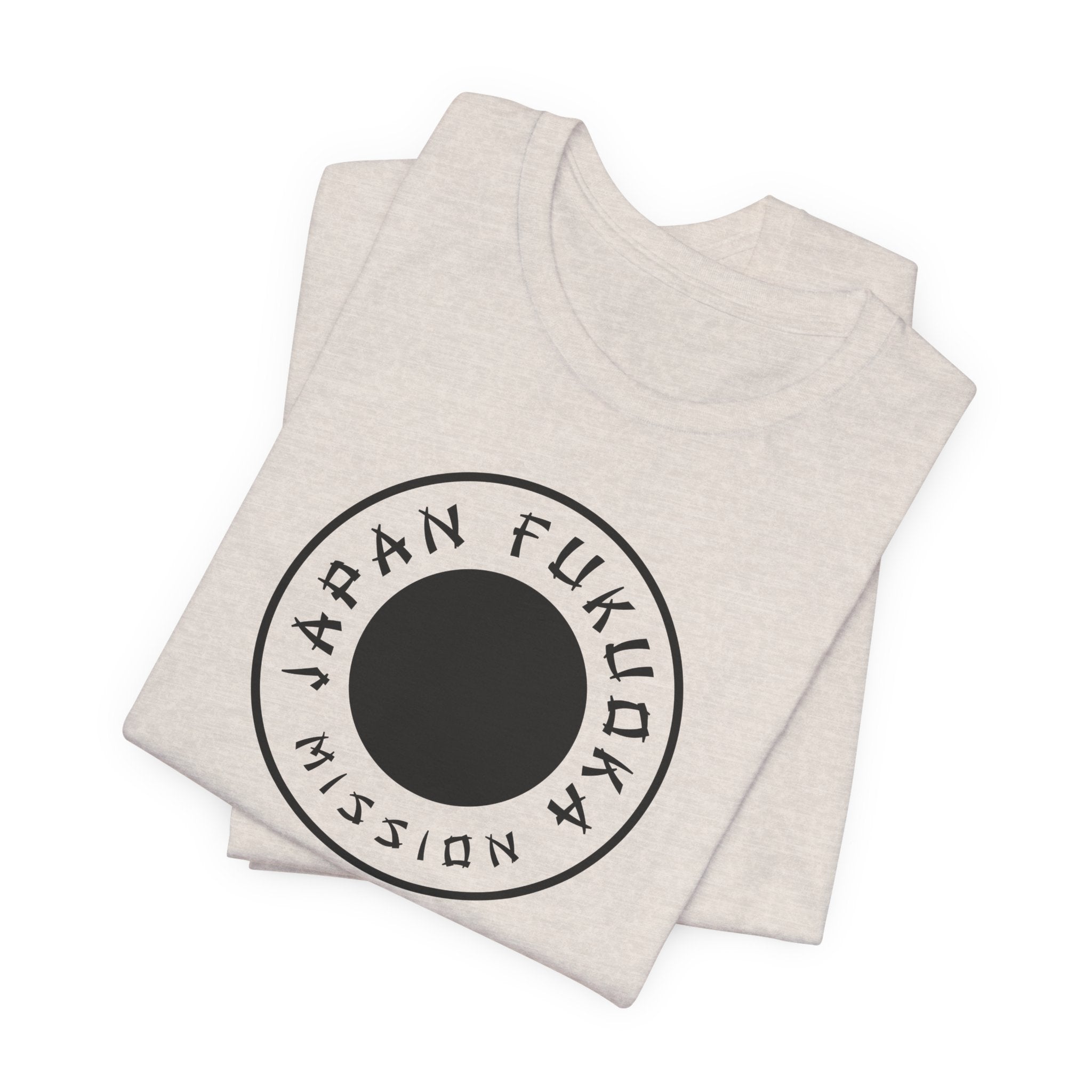 Japan Fukuoka Mission Circular Monochrome Logo T-Shirt - Mission Wishlist - LDS Missionary Gift Store