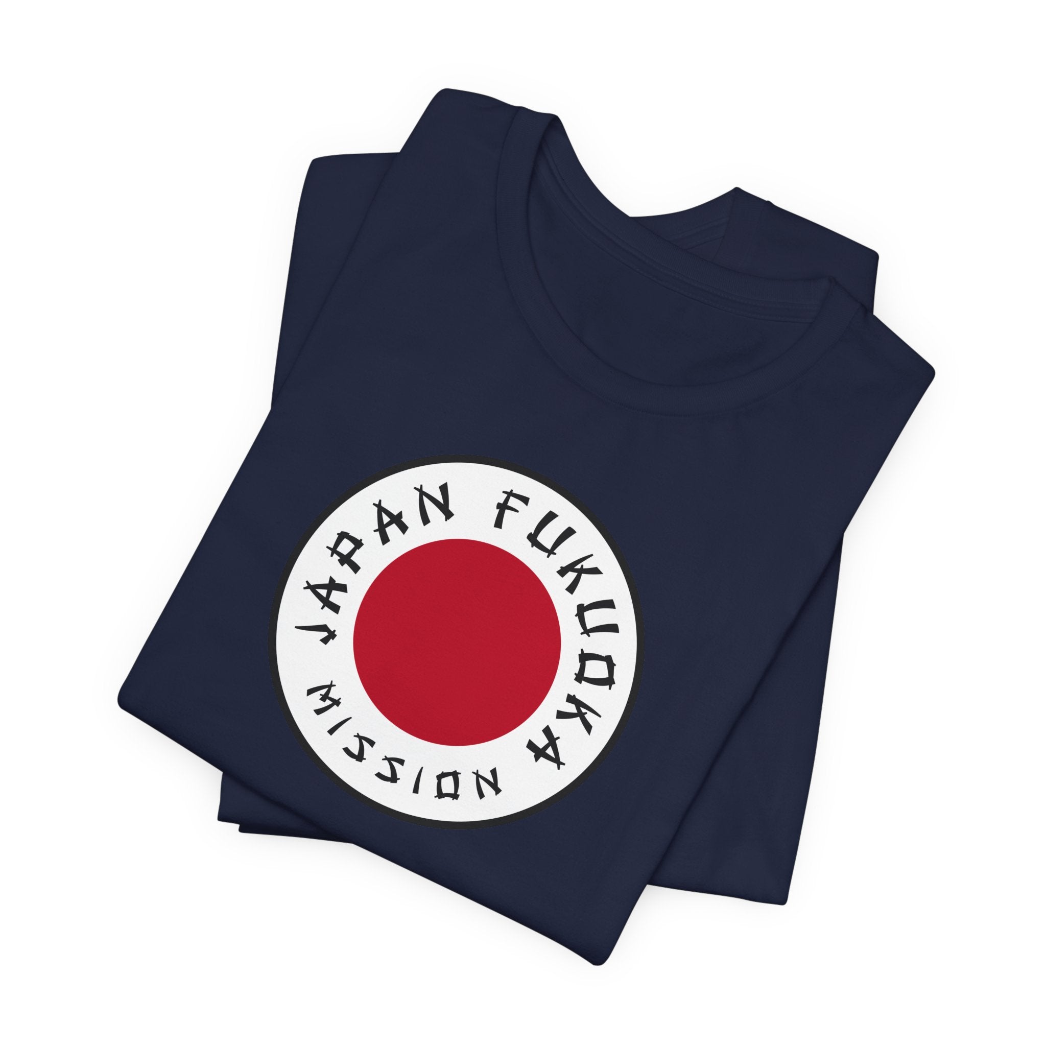 Japan Fukuoka Mission Flag Logo (White Border) T-shirt - Mission Wishlist - LDS Missionary Gift Store