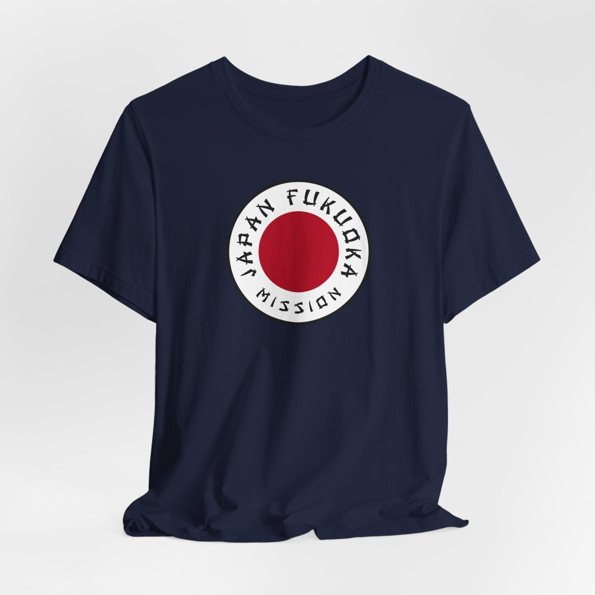 Japan Fukuoka Mission Flag Logo (White Border) T-shirt - Mission Wishlist - LDS Missionary Gift Store