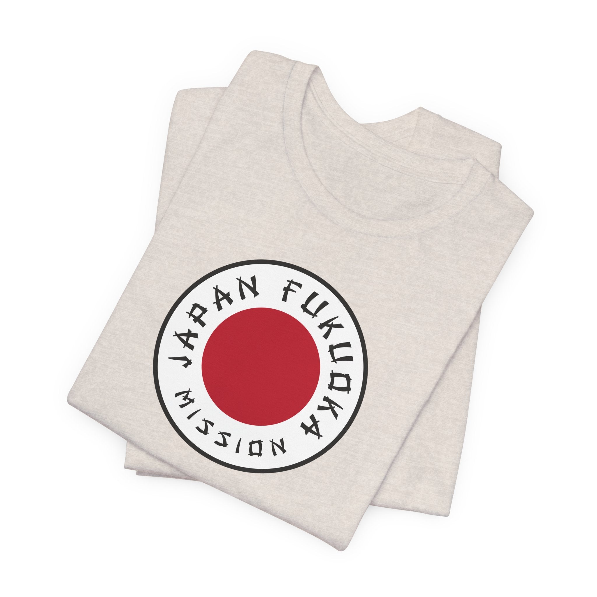 Japan Fukuoka Mission Flag Logo (White Border) T-shirt - Mission Wishlist - LDS Missionary Gift Store
