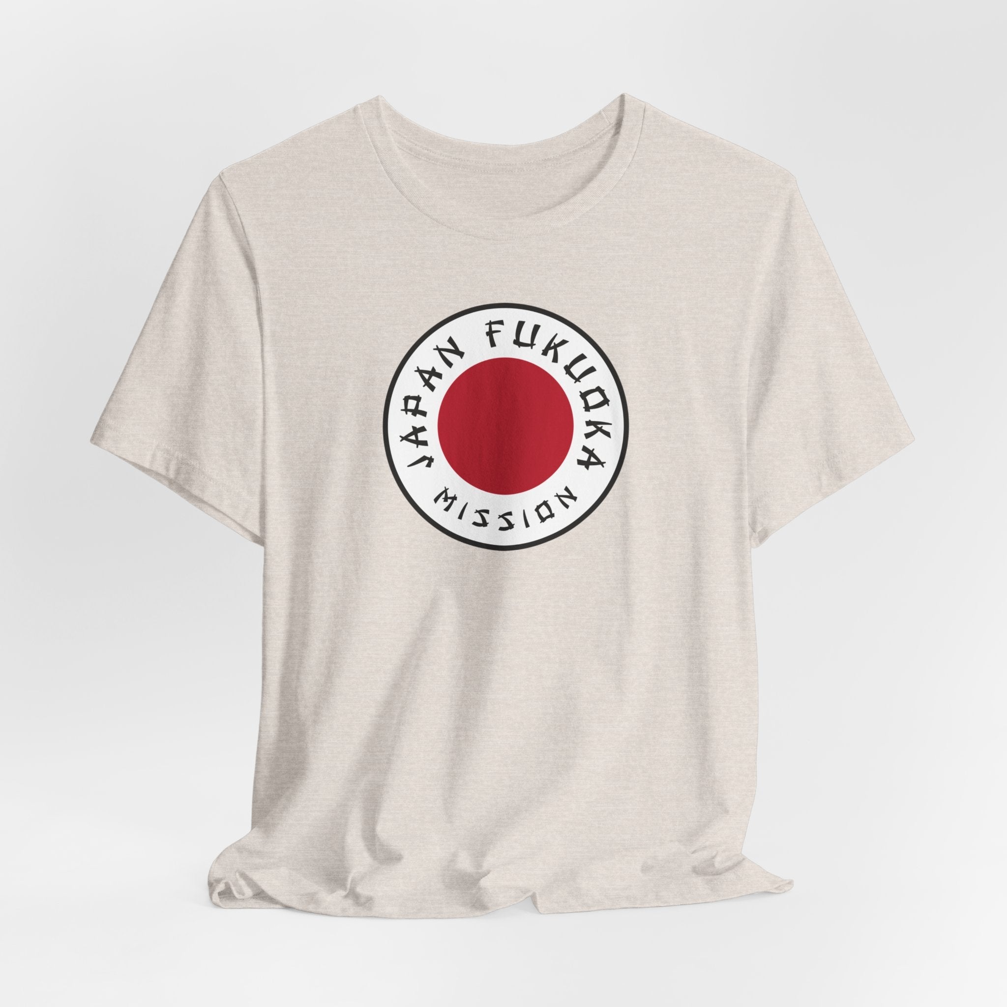 Japan Fukuoka Mission Flag Logo (White Border) T-shirt - Mission Wishlist - LDS Missionary Gift Store