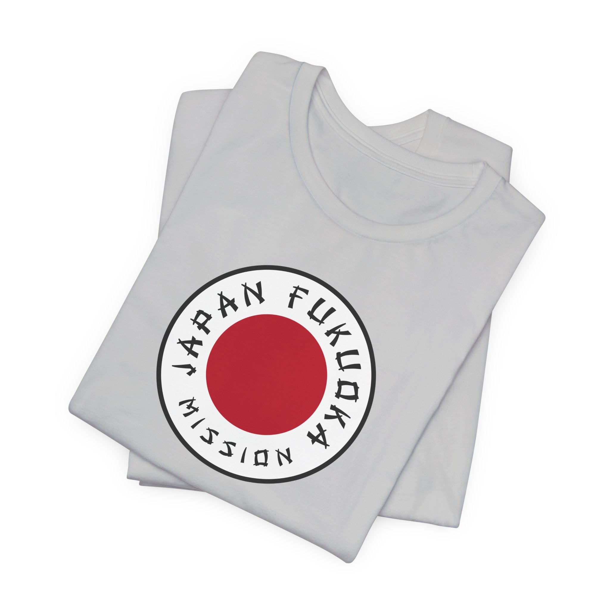 Japan Fukuoka Mission Flag Logo (White Border) T-shirt - Mission Wishlist - LDS Missionary Gift Store