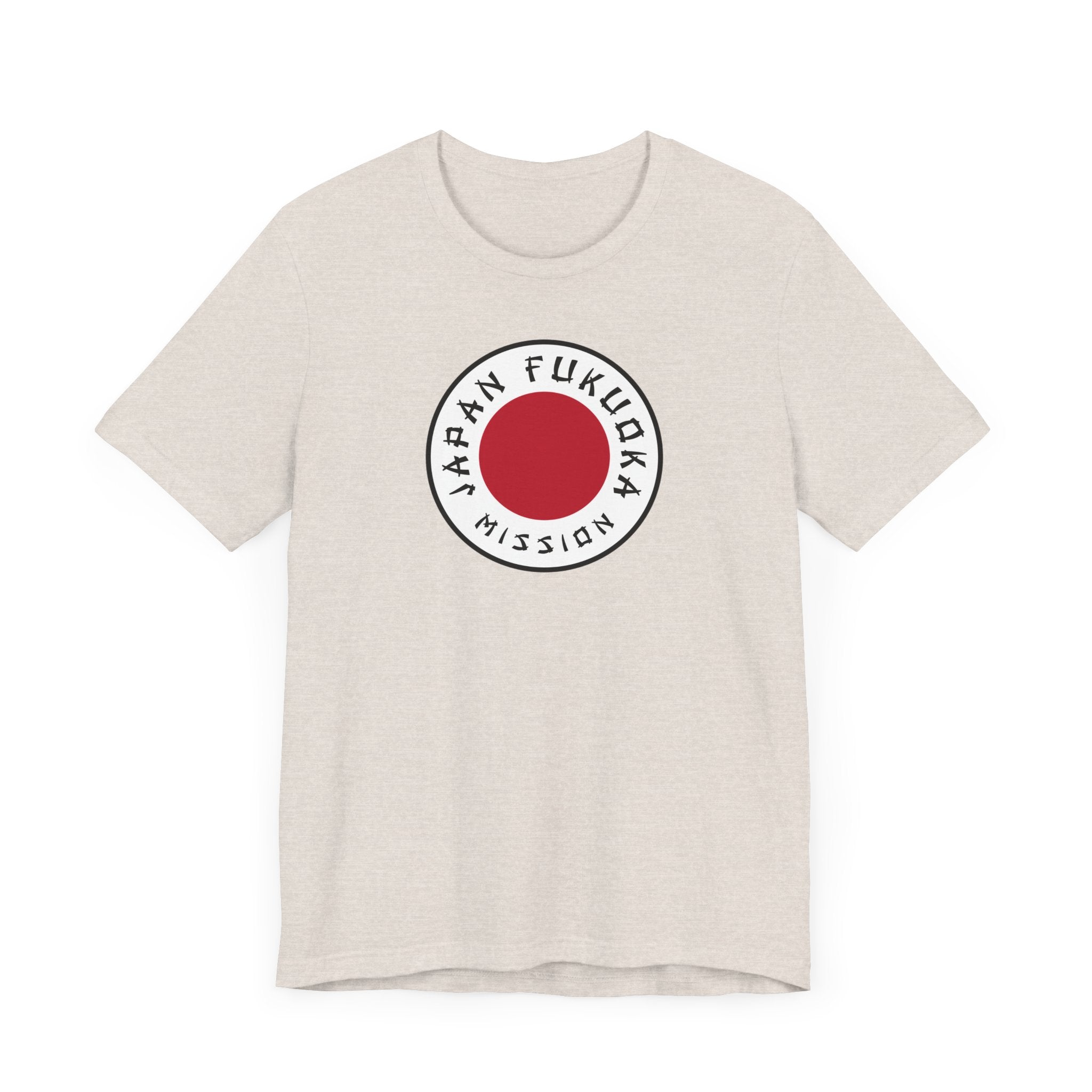 Japan Fukuoka Mission Flag Logo (White Border) T-shirt - Mission Wishlist - LDS Missionary Gift Store
