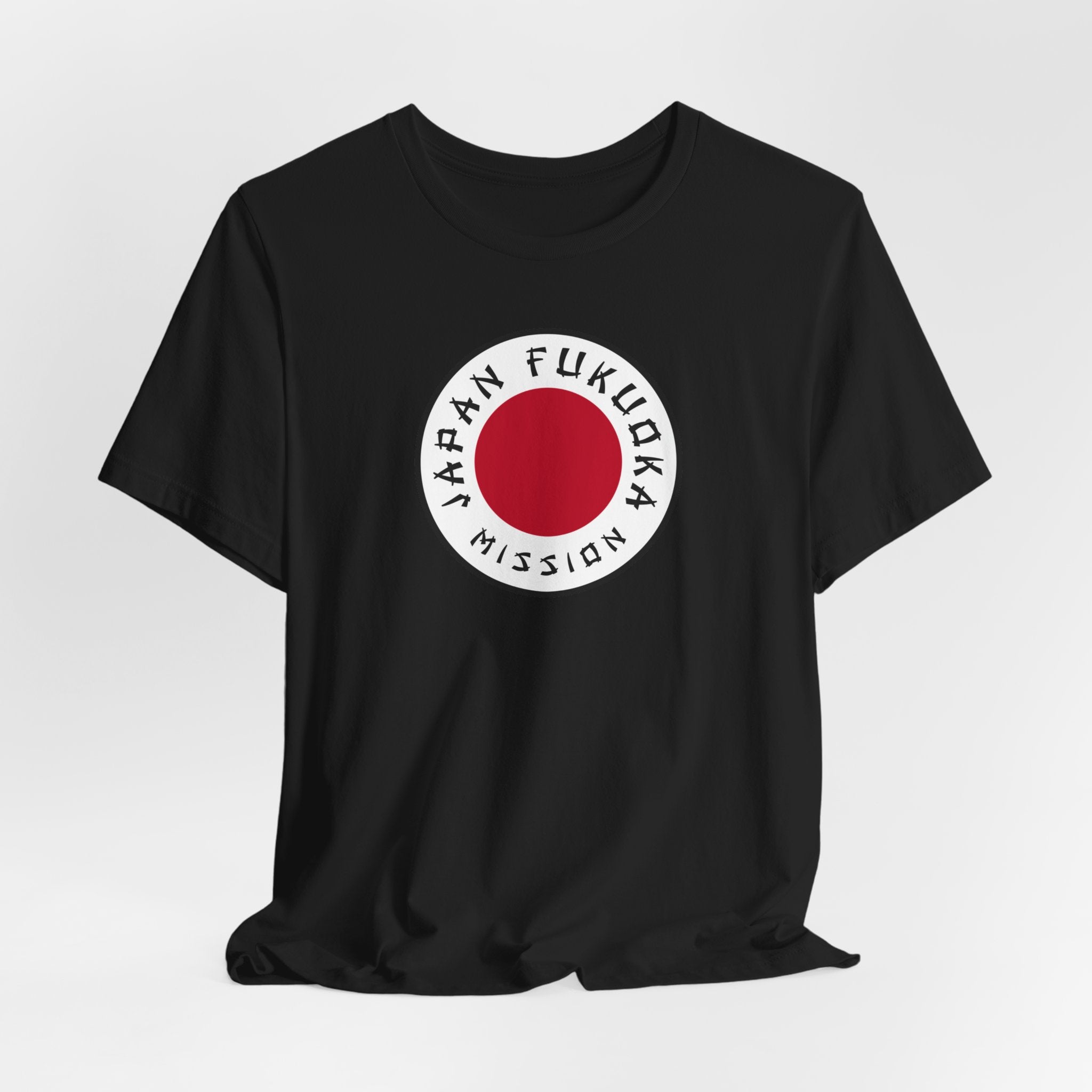 Japan Fukuoka Mission Flag Logo (White Border) T-shirt - Mission Wishlist - LDS Missionary Gift Store