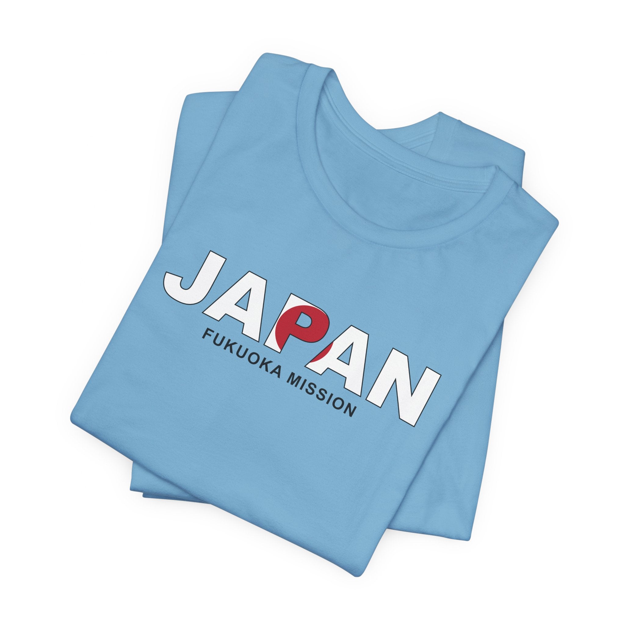 Japan Fukuoka Mission Flag Title T-shirt - Mission Wishlist - LDS Missionary Gift Store