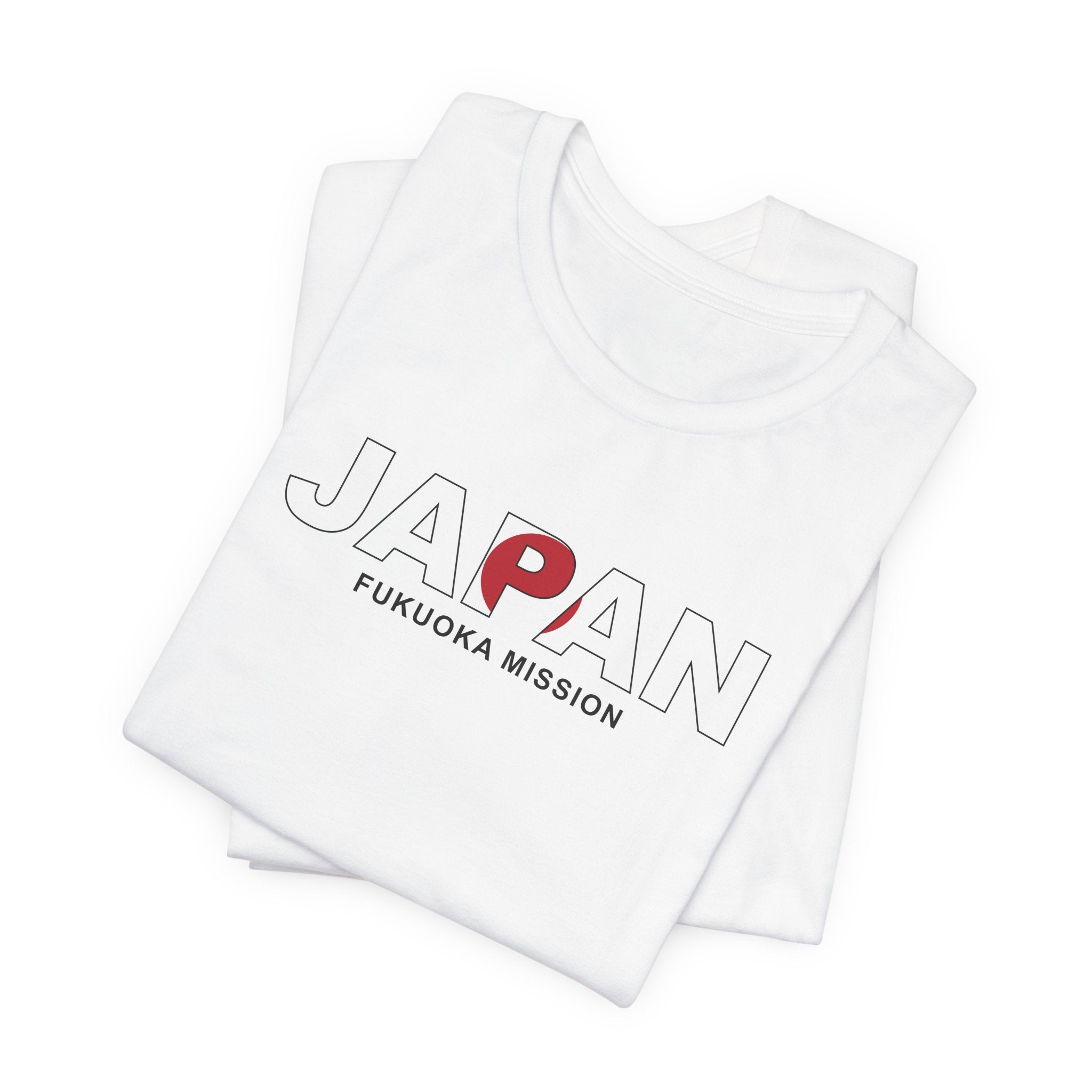 Japan Fukuoka Mission Flag Title T-shirt - Mission Wishlist - LDS Missionary Gift Store