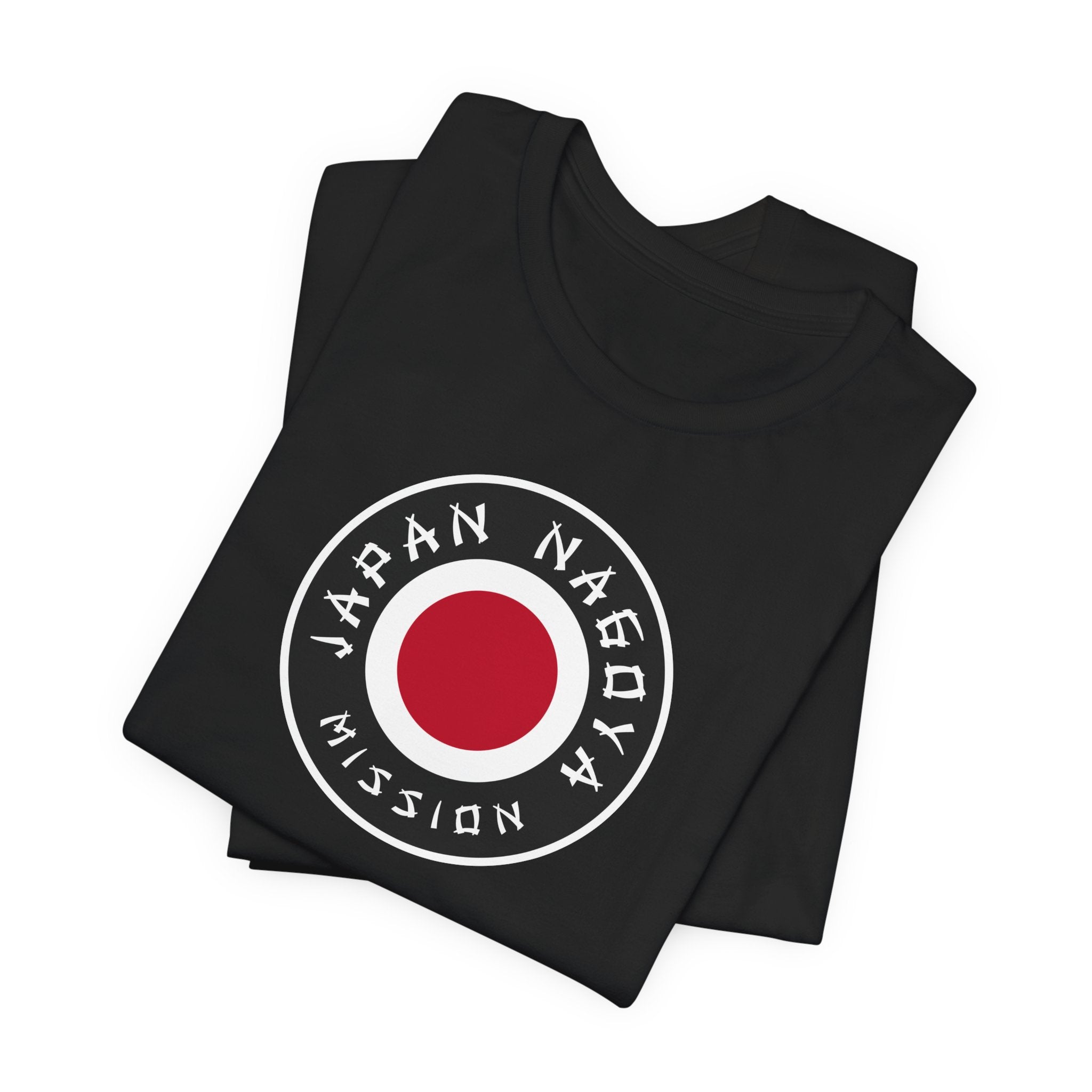 Japan Nagoya Mission Flag Logo (Black Border) T-shirt - Mission Wishlist - LDS Missionary Gift Store