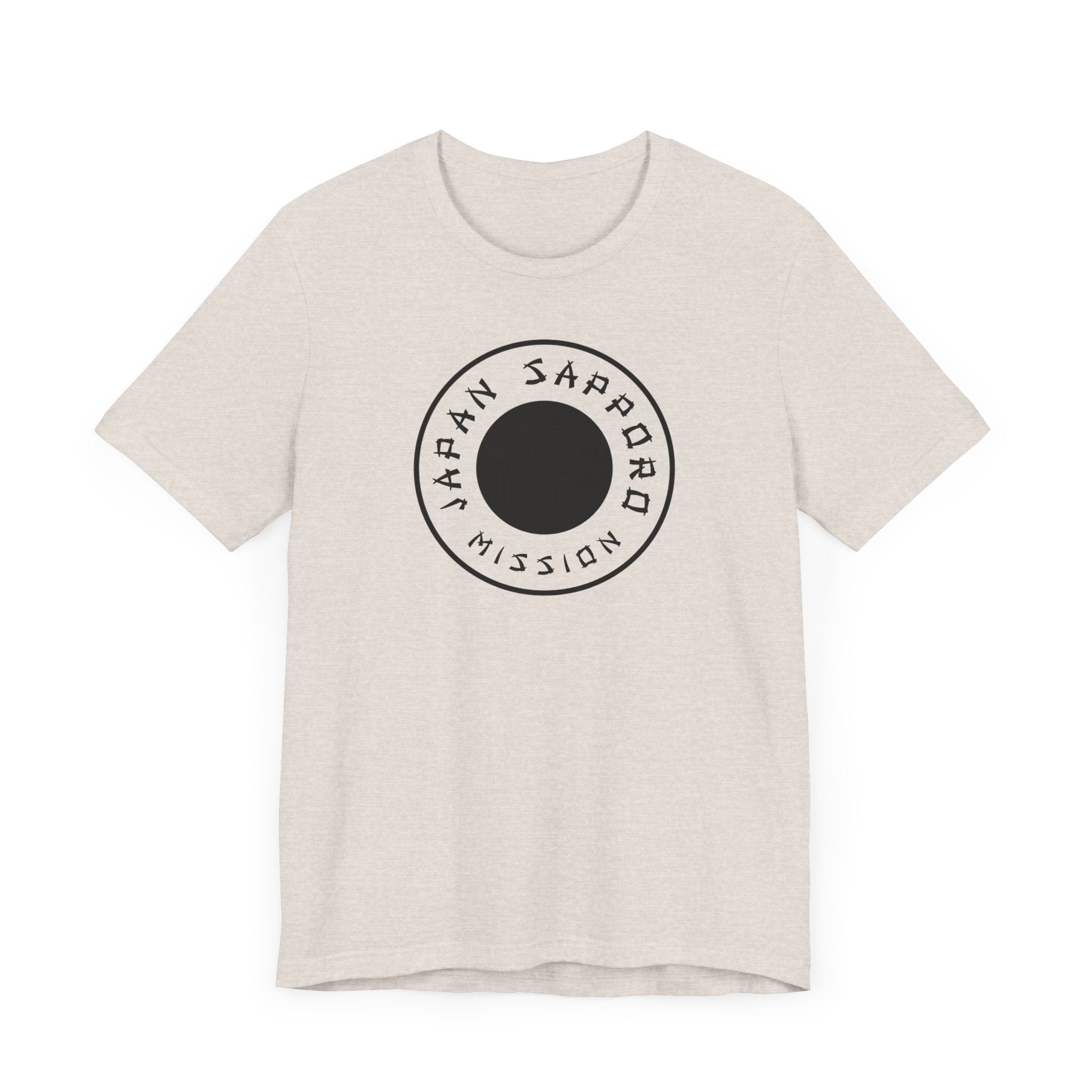 Japan Sapporo Mission Circular Monochrome Logo T-Shirt - Mission Wishlist - LDS Missionary Gift Store