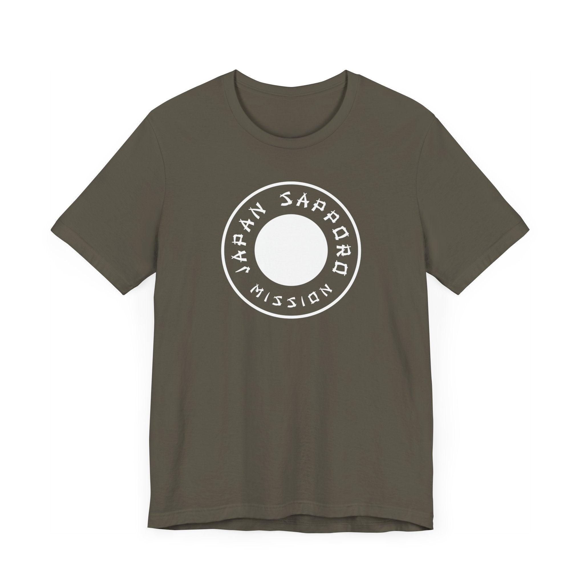 Japan Sapporo Mission Circular Monochrome Logo T-Shirt - Mission Wishlist - LDS Missionary Gift Store