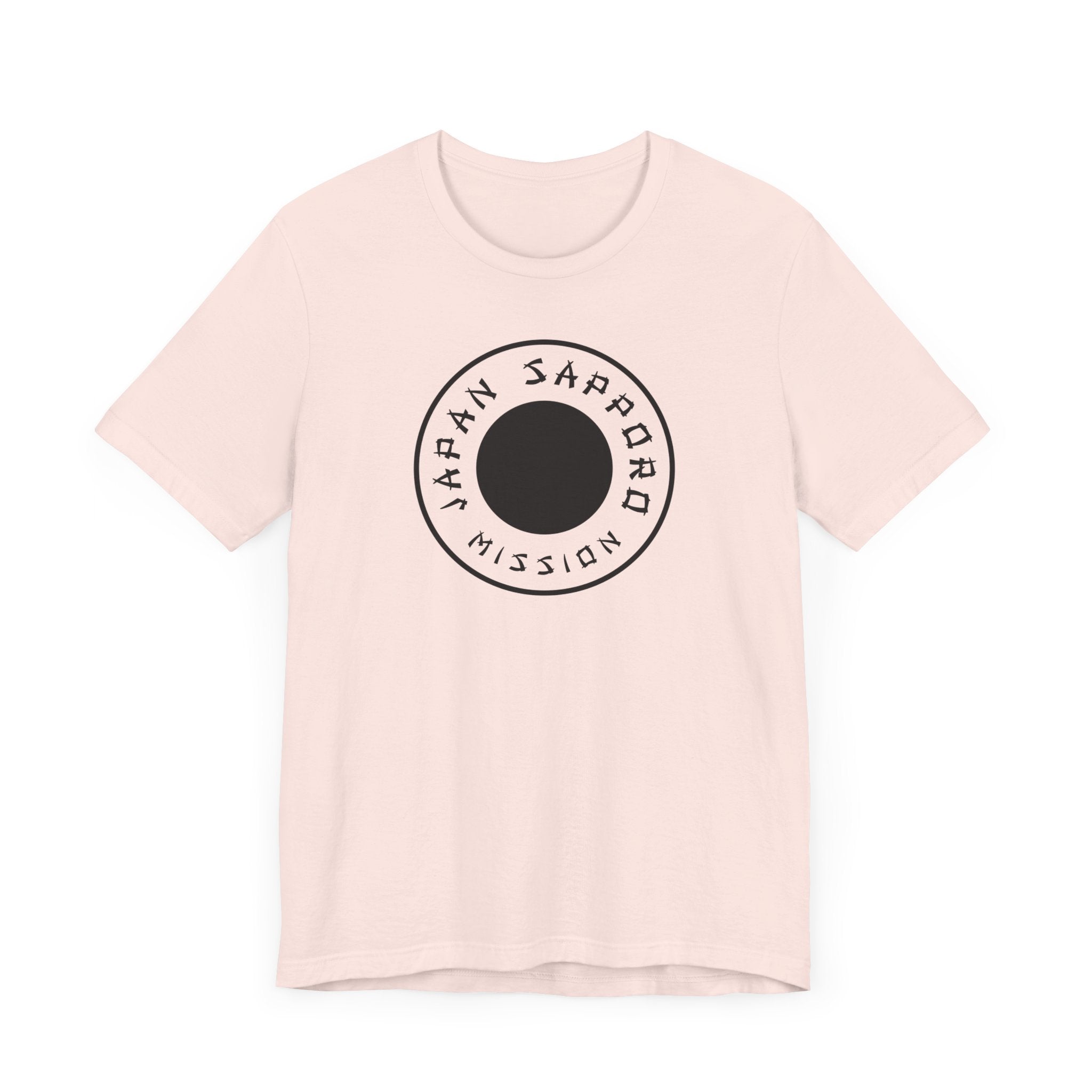 Japan Sapporo Mission Circular Monochrome Logo T-Shirt - Mission Wishlist - LDS Missionary Gift Store