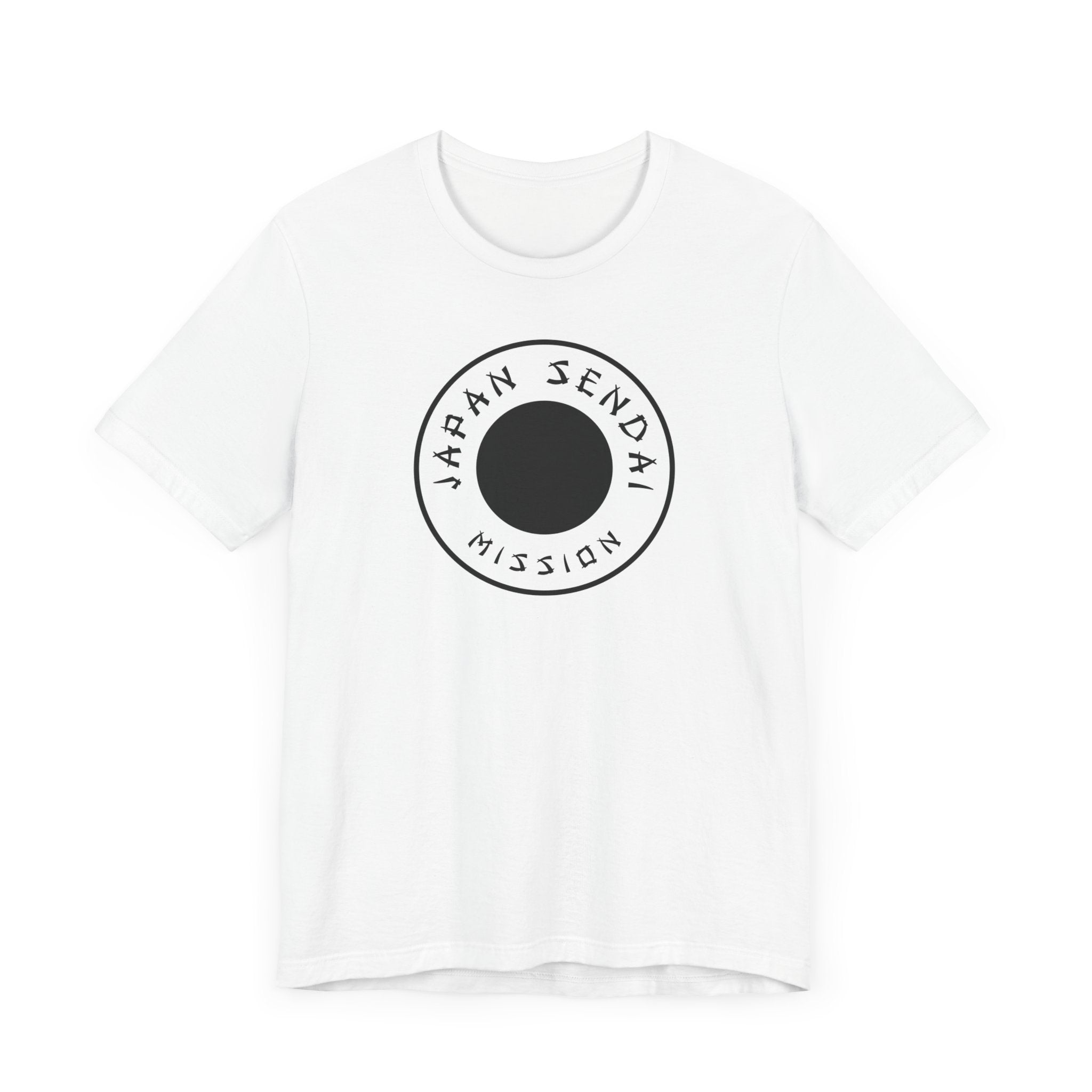 Japan Sendai Mission Circular Monochrome Logo T-Shirt - Mission Wishlist - LDS Missionary Gift Store