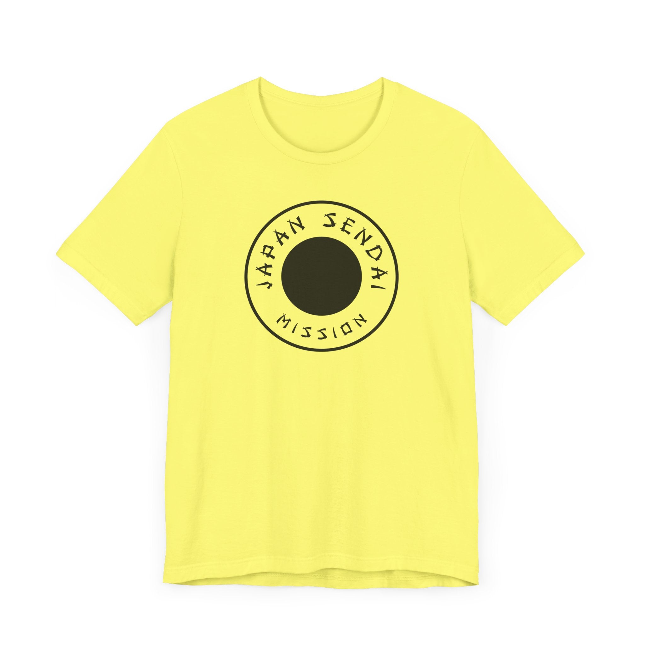 Japan Sendai Mission Circular Monochrome Logo T-Shirt - Mission Wishlist - LDS Missionary Gift Store