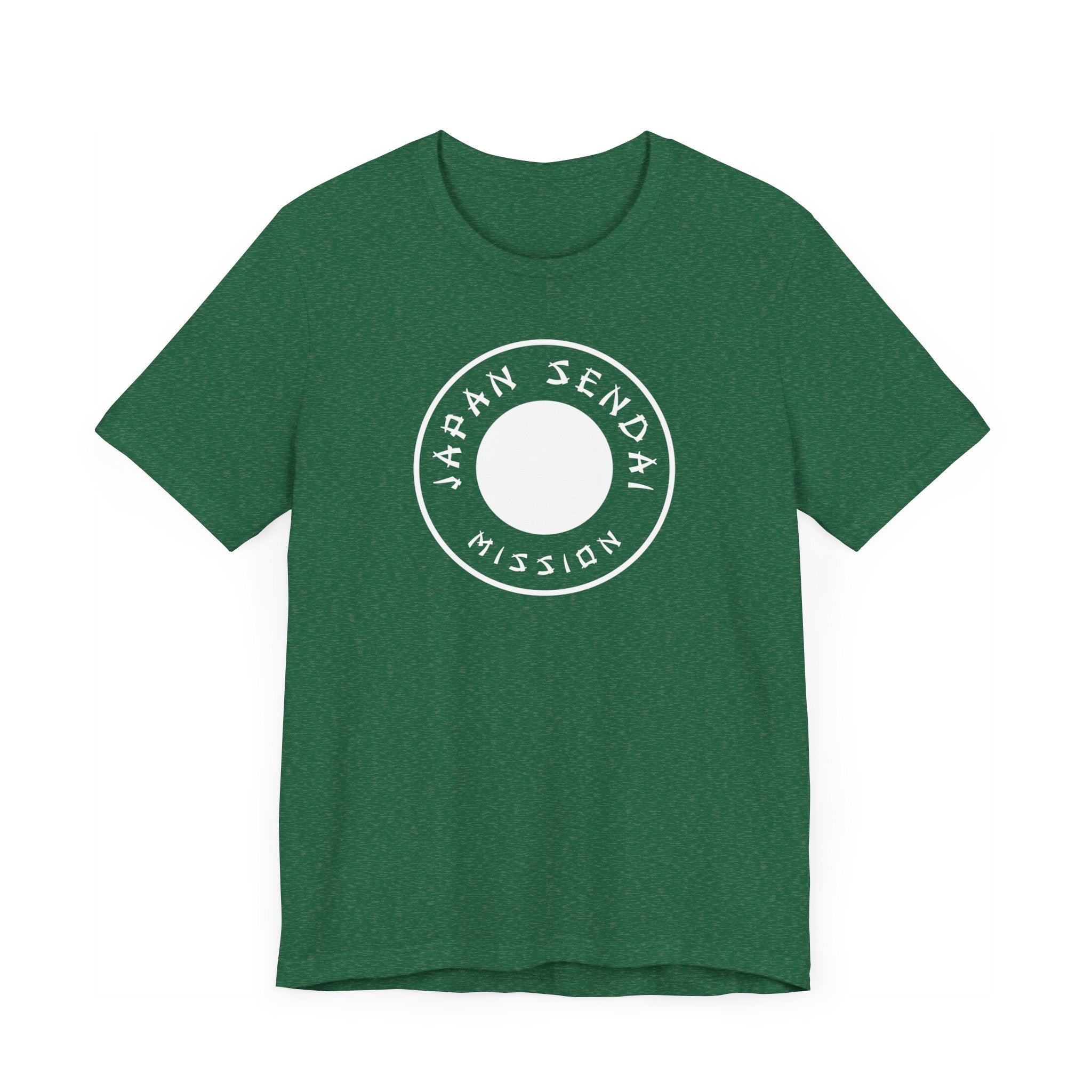 Japan Sendai Mission Circular Monochrome Logo T-Shirt - Mission Wishlist - LDS Missionary Gift Store