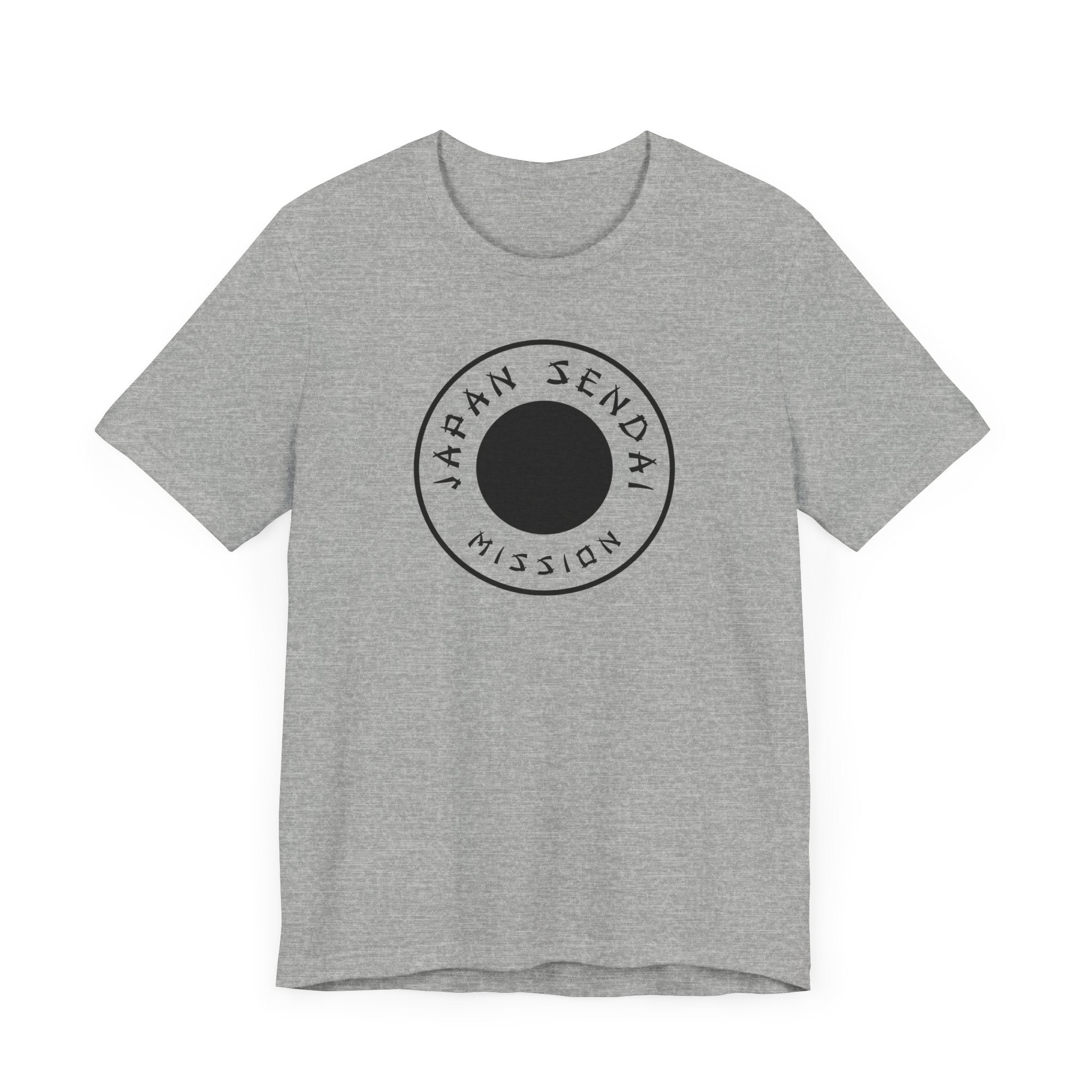 Japan Sendai Mission Circular Monochrome Logo T-Shirt - Mission Wishlist - LDS Missionary Gift Store