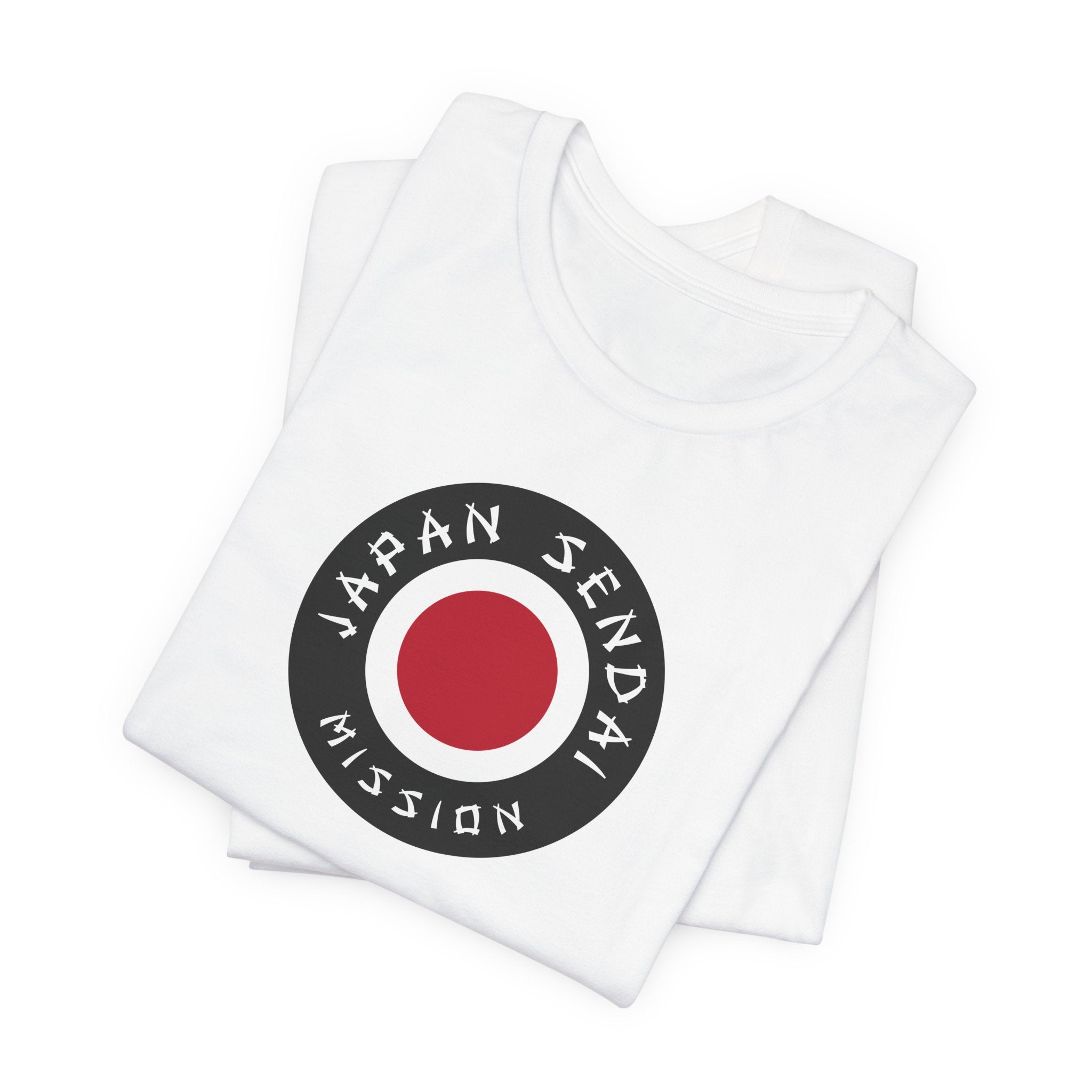 Japan Sendai Mission Flag Logo (Black Border) T-shirt - Mission Wishlist - LDS Missionary Gift Store