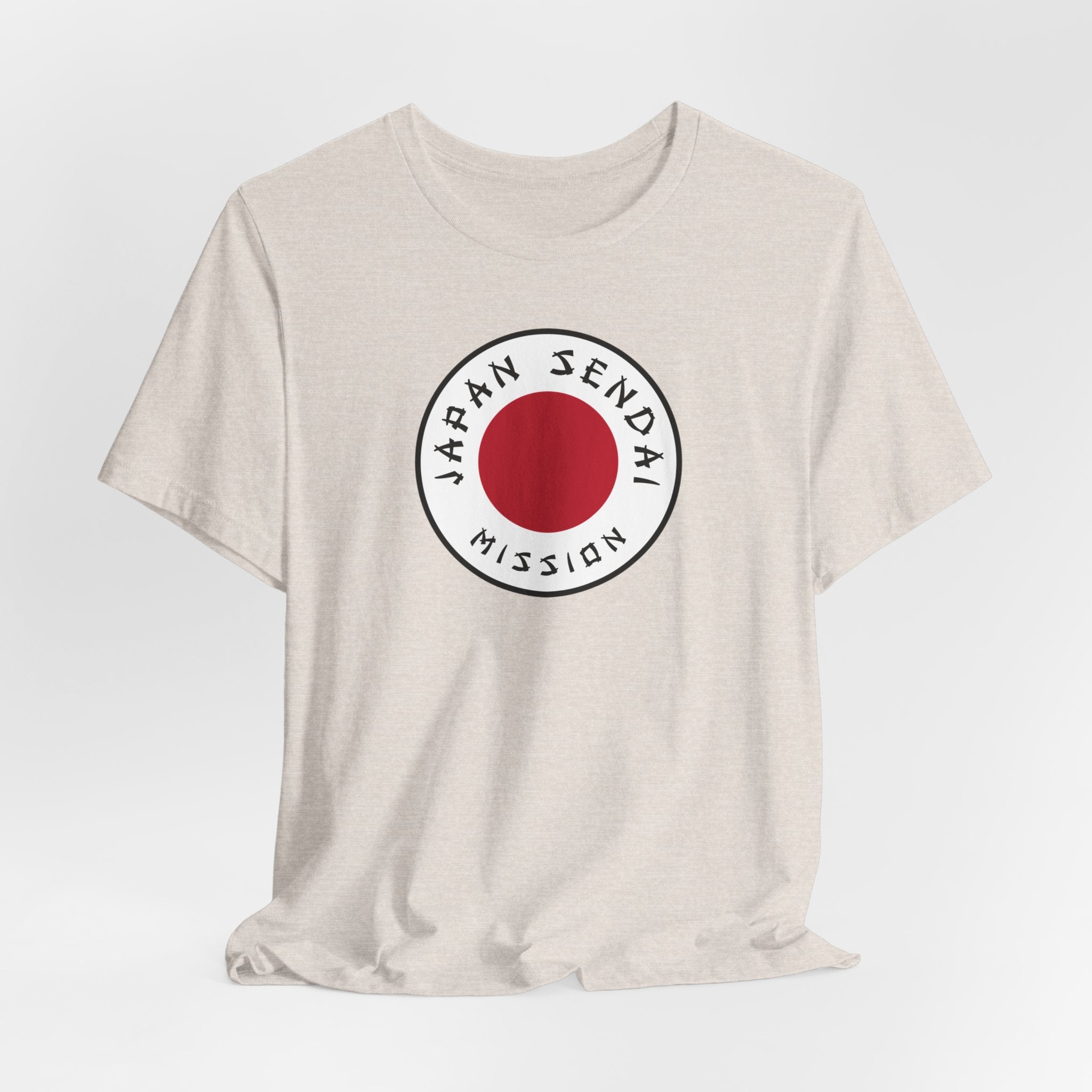 Japan Sendai Mission Flag Logo (White Border) T-shirt - Mission Wishlist - LDS Missionary Gift Store