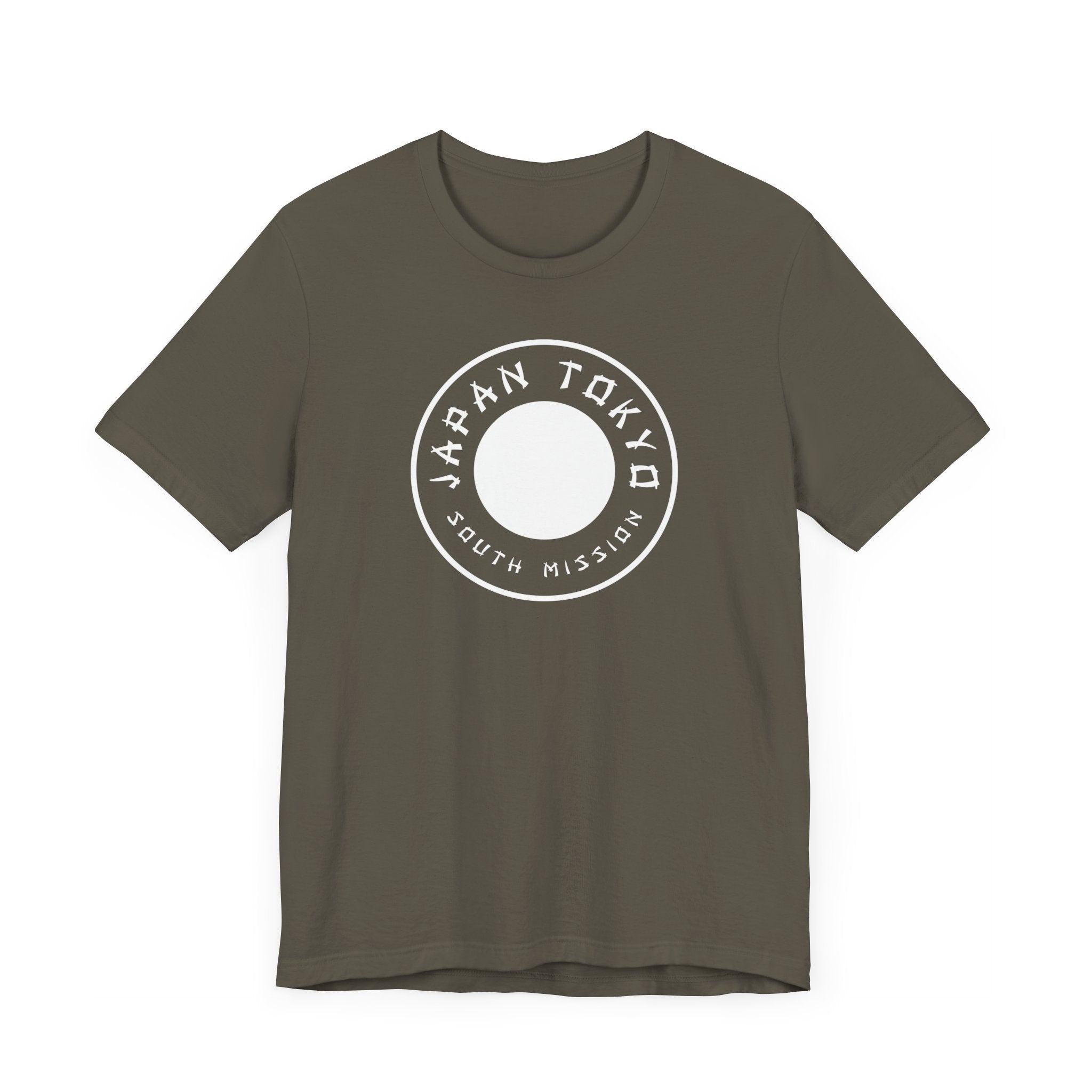 Japan Tokyo South Mission Circular Monochrome Logo T-Shirt - Mission Wishlist - LDS Missionary Gift Store