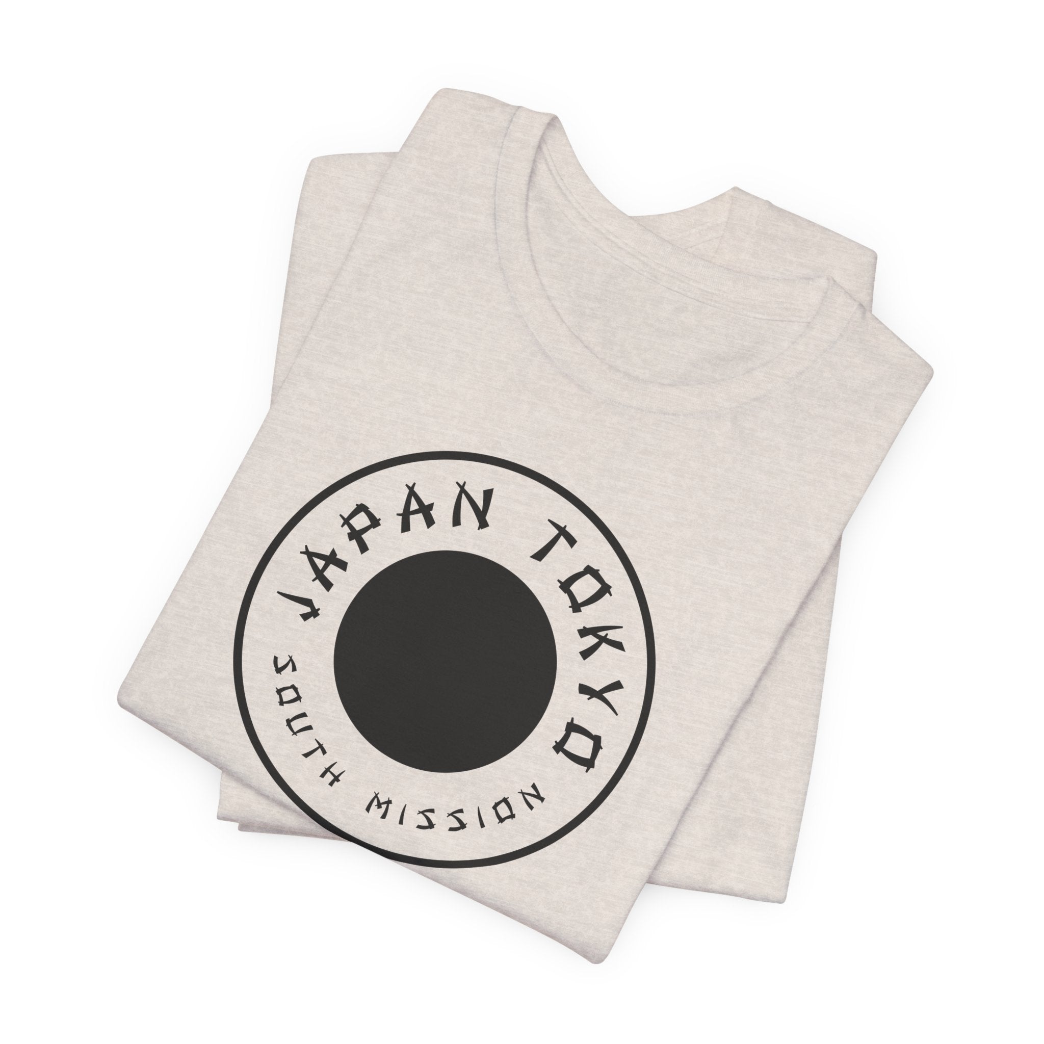 Japan Tokyo South Mission Circular Monochrome Logo T-Shirt - Mission Wishlist - LDS Missionary Gift Store
