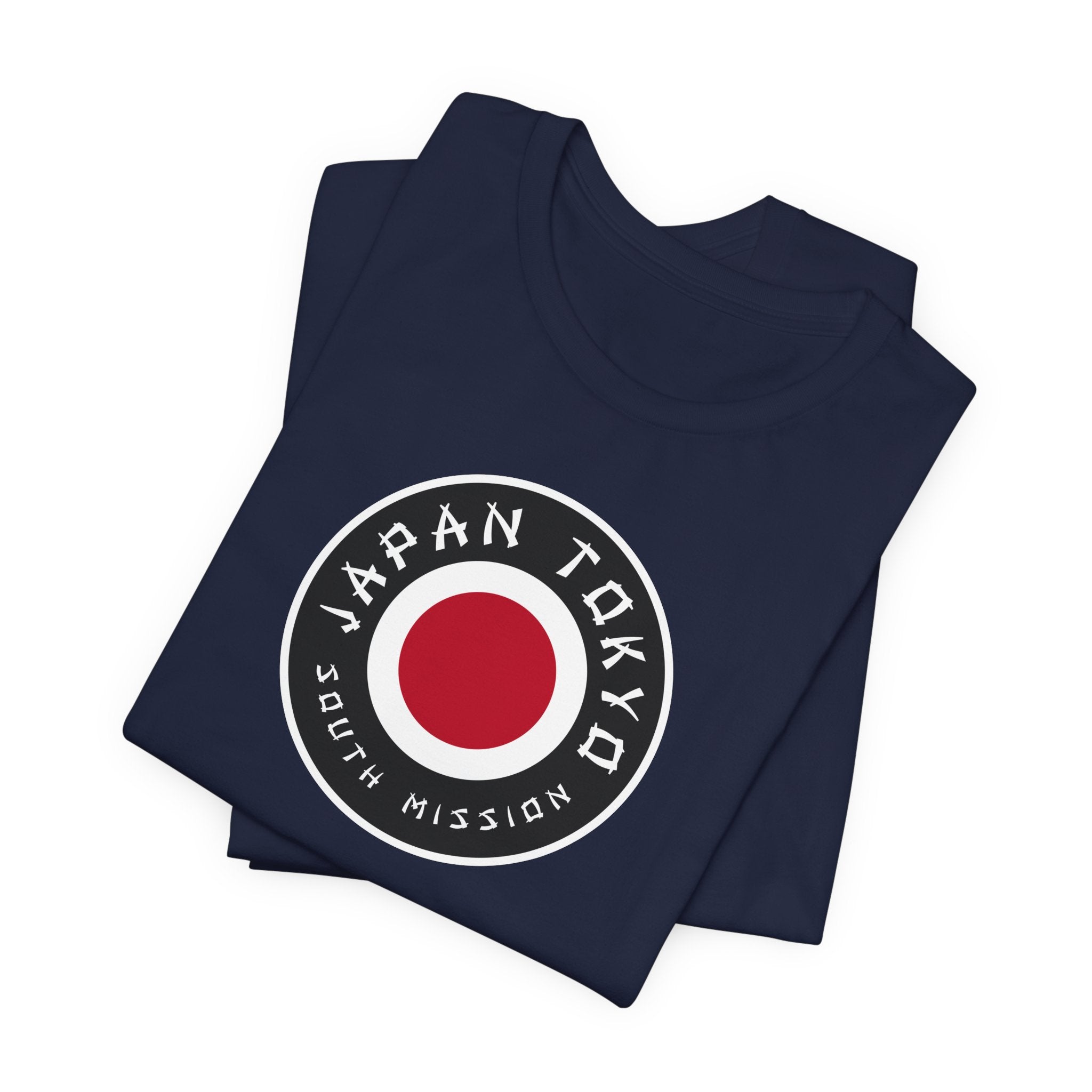 Japan Tokyo South Mission Flag Logo (Black Border) T-shirt - Mission Wishlist - LDS Missionary Gift Store