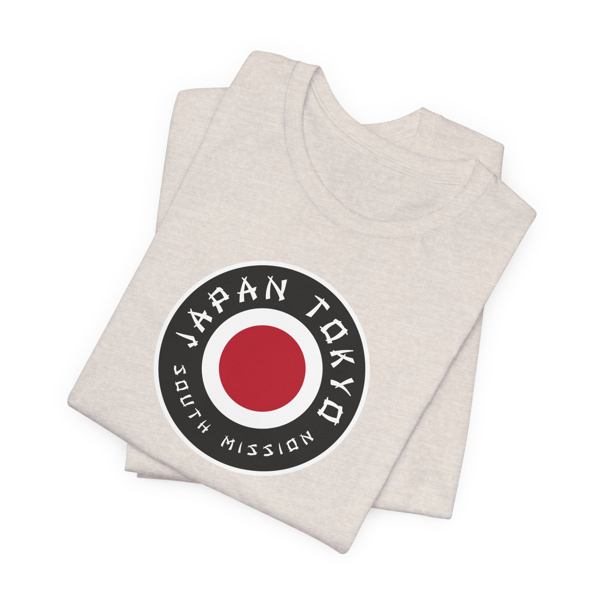 Japan Tokyo South Mission Flag Logo (Black Border) T-shirt - Mission Wishlist - LDS Missionary Gift Store