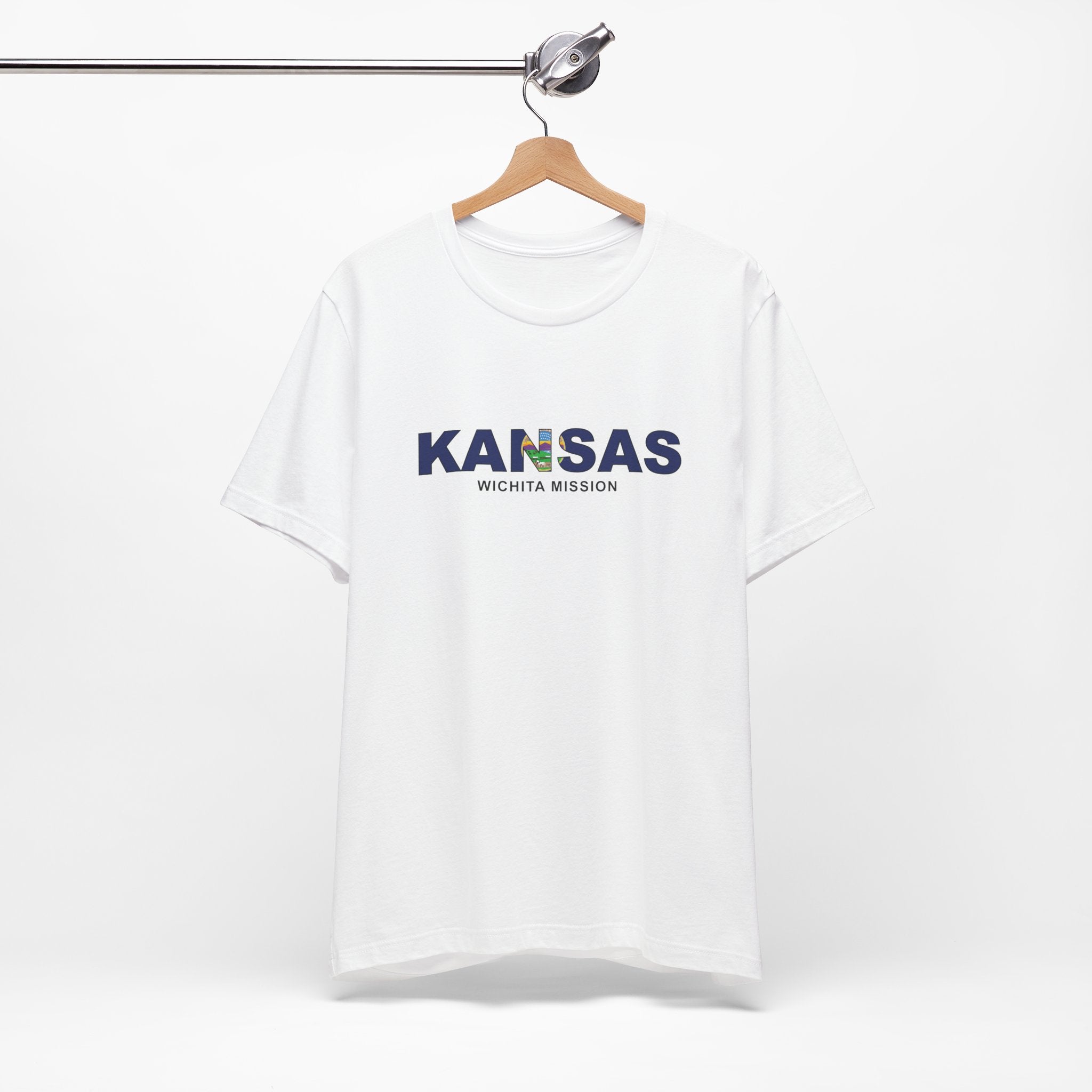 Kansas Wichita Mission Flag Title T-shirt - Mission Wishlist - LDS Missionary Gift Store