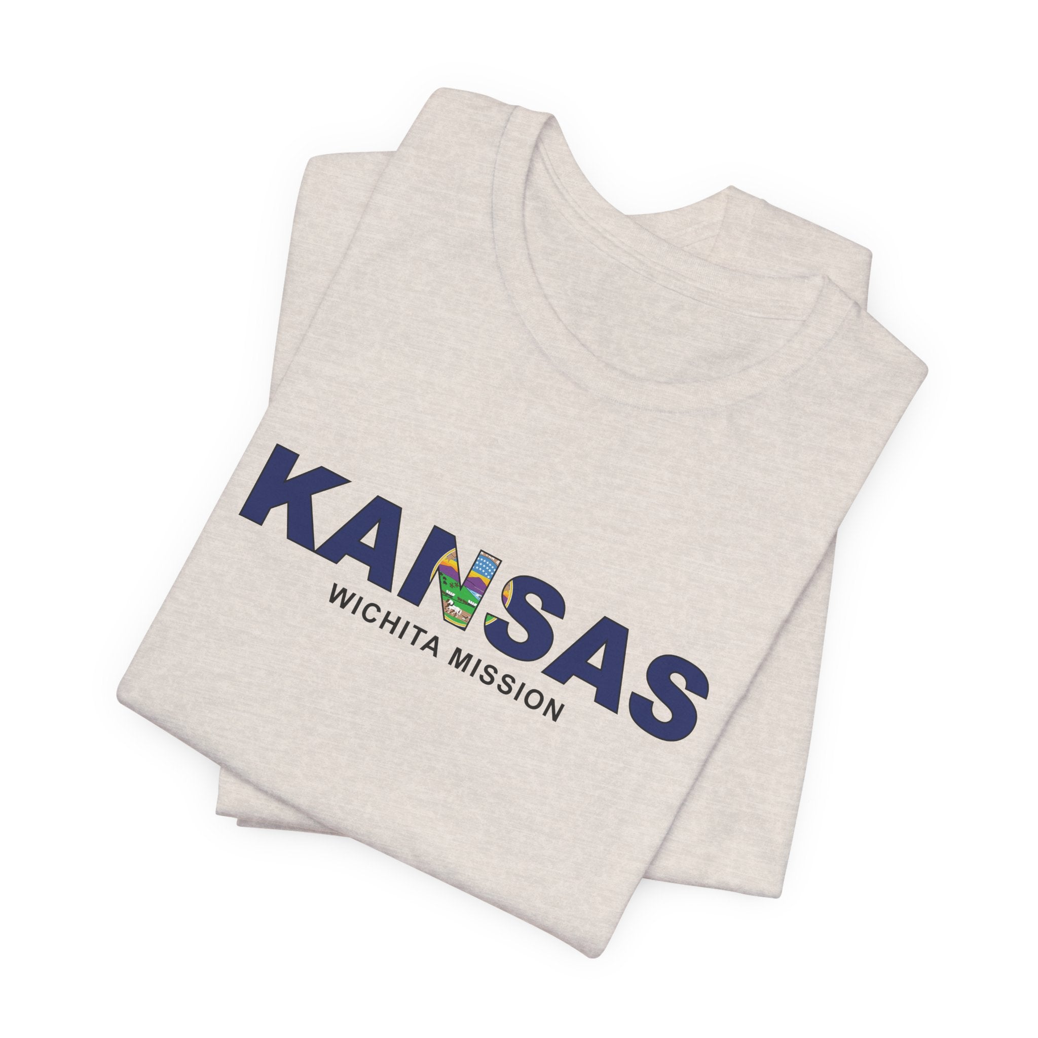 Kansas Wichita Mission Flag Title T-shirt - Mission Wishlist - LDS Missionary Gift Store