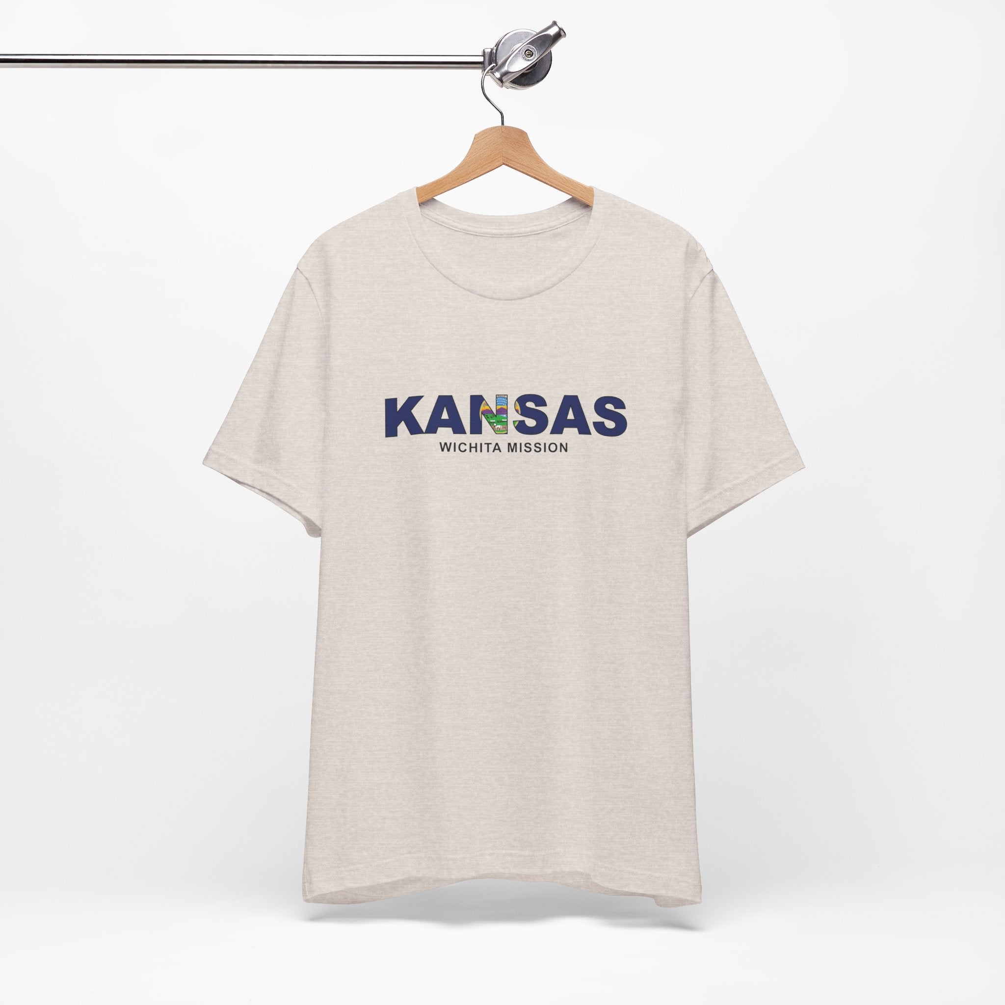 Kansas Wichita Mission Flag Title T-shirt - Mission Wishlist - LDS Missionary Gift Store