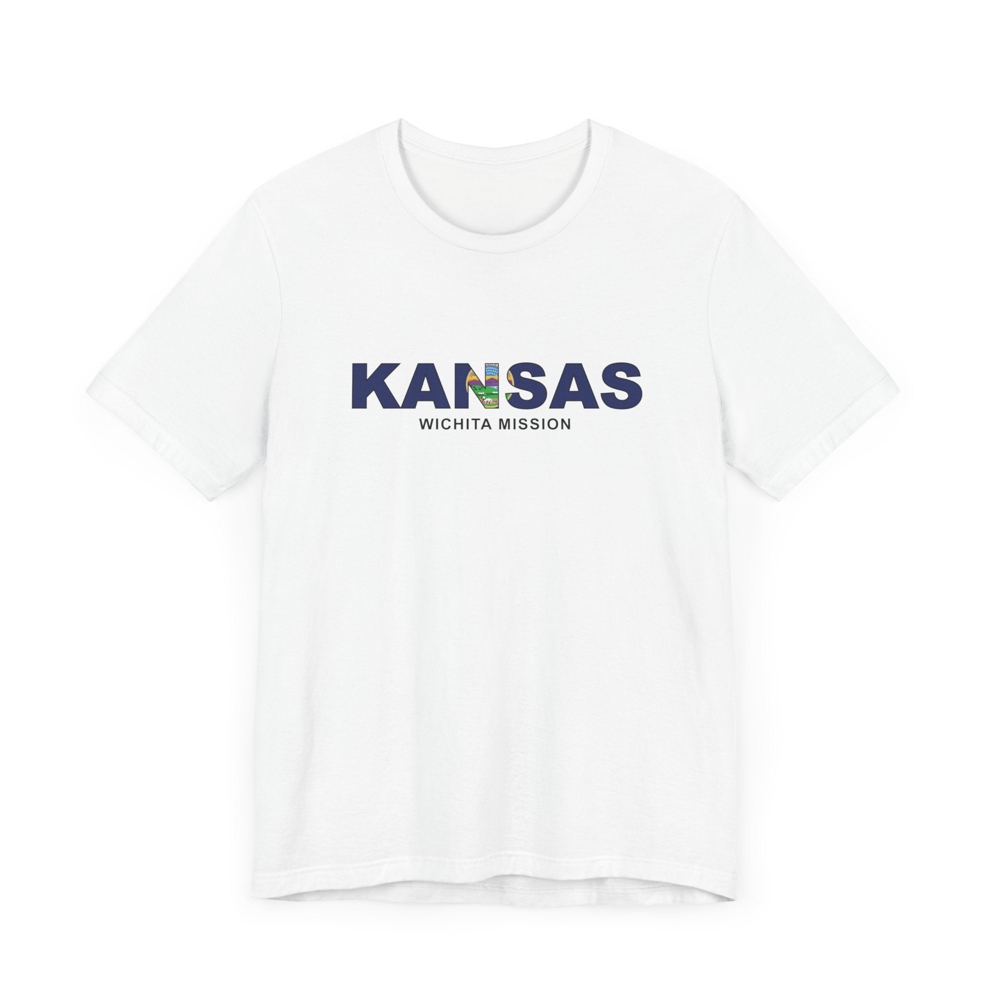 Kansas Wichita Mission Flag Title T-shirt - Mission Wishlist - LDS Missionary Gift Store