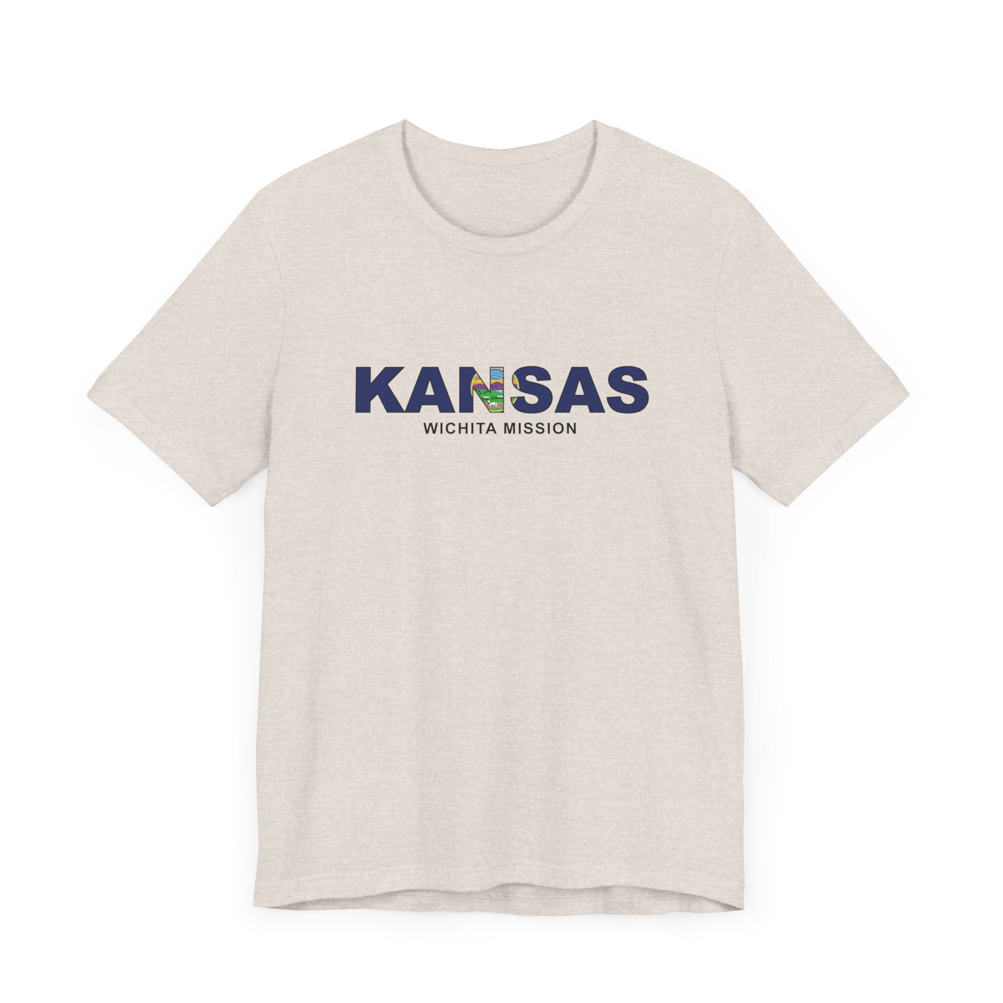 Kansas Wichita Mission Flag Title T-shirt - Mission Wishlist - LDS Missionary Gift Store