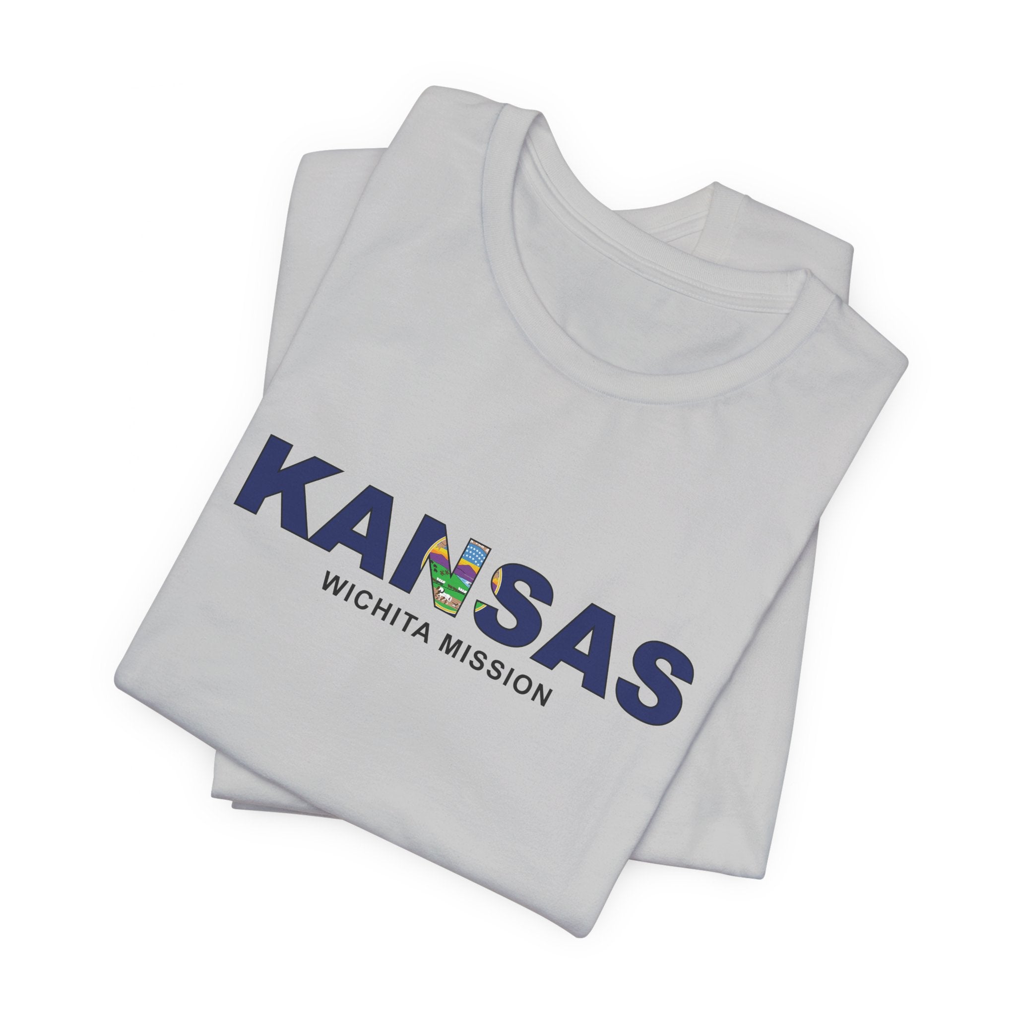 Kansas Wichita Mission Flag Title T-shirt - Mission Wishlist - LDS Missionary Gift Store