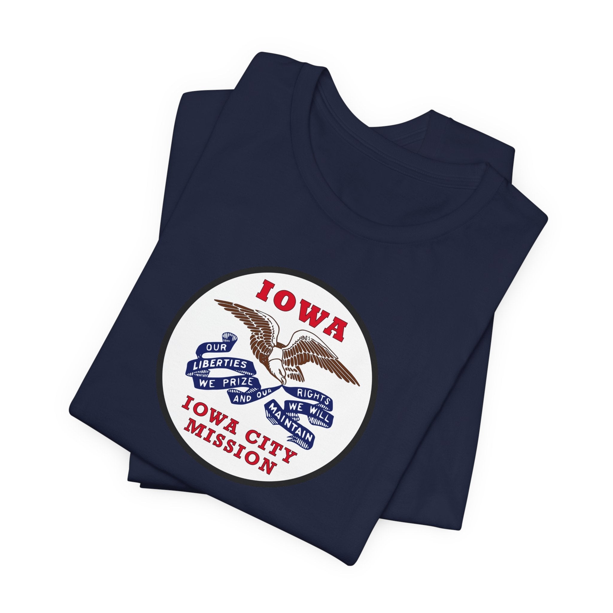 Kansas Wichita Mission State Flag Logo (White Border) T-shirt - Mission Wishlist - LDS Missionary Gift Store