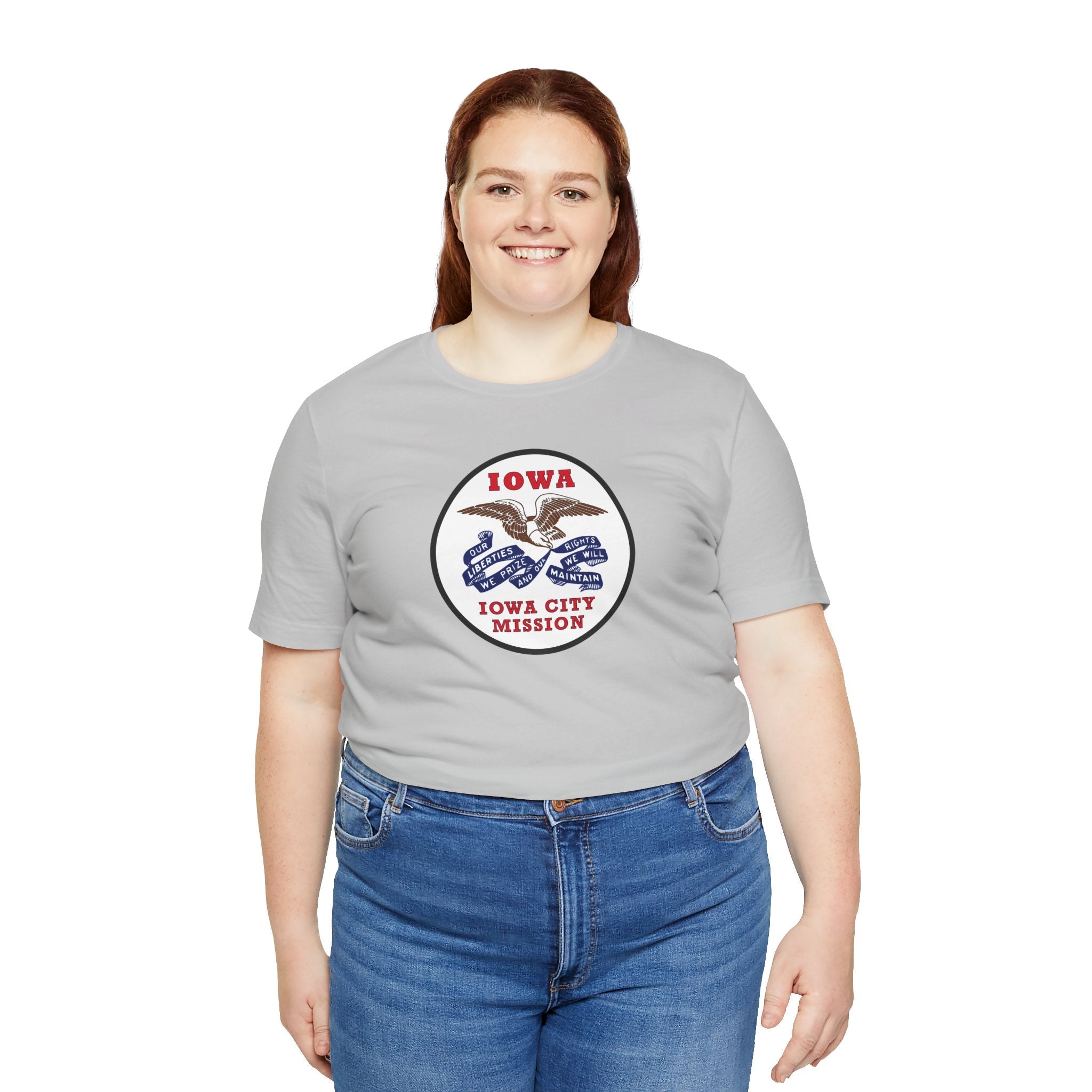 Kansas Wichita Mission State Flag Logo (White Border) T-shirt - Mission Wishlist - LDS Missionary Gift Store