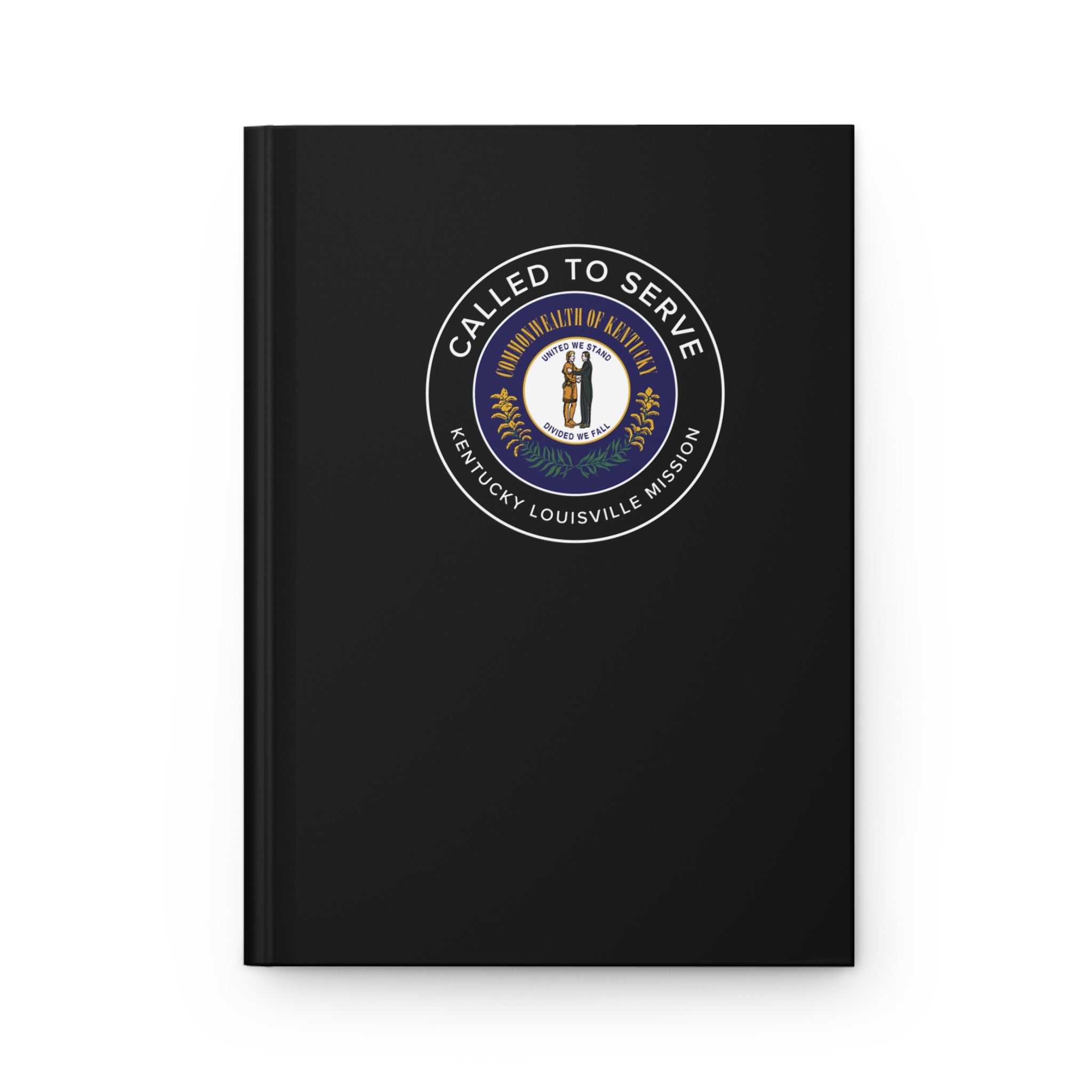 Kentucky Louisville Mission Circle Flag Called to Serve Black Hardcover Journal Matte - Mission Wishlist - LDS Missionary Gift Store
