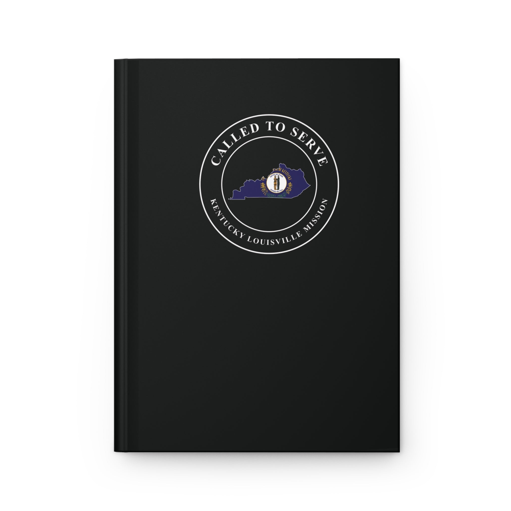 Kentucky Louisville Mission Flag Map Called to Serve Black Hardcover Journal Matte - Mission Wishlist - LDS Missionary Gift Store