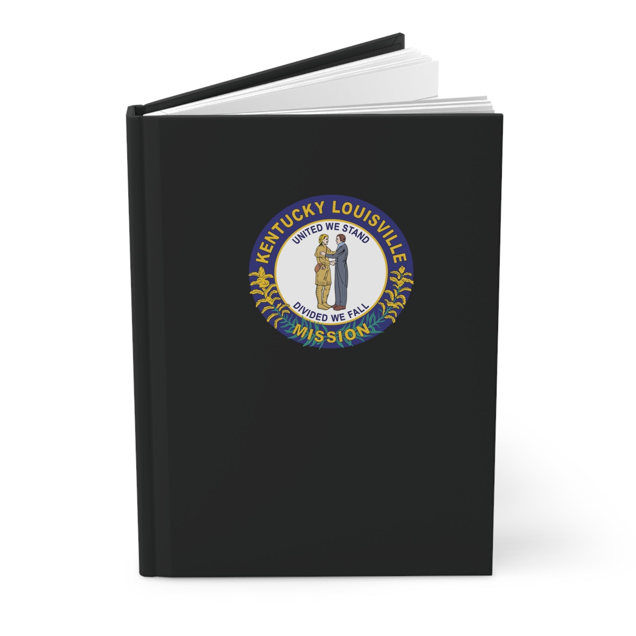 Kentucky Louisville Mission Logo Design Black Hardcover Journal Matte - Latter-Day Saint LDS Missionary Gift - Book of Mormon