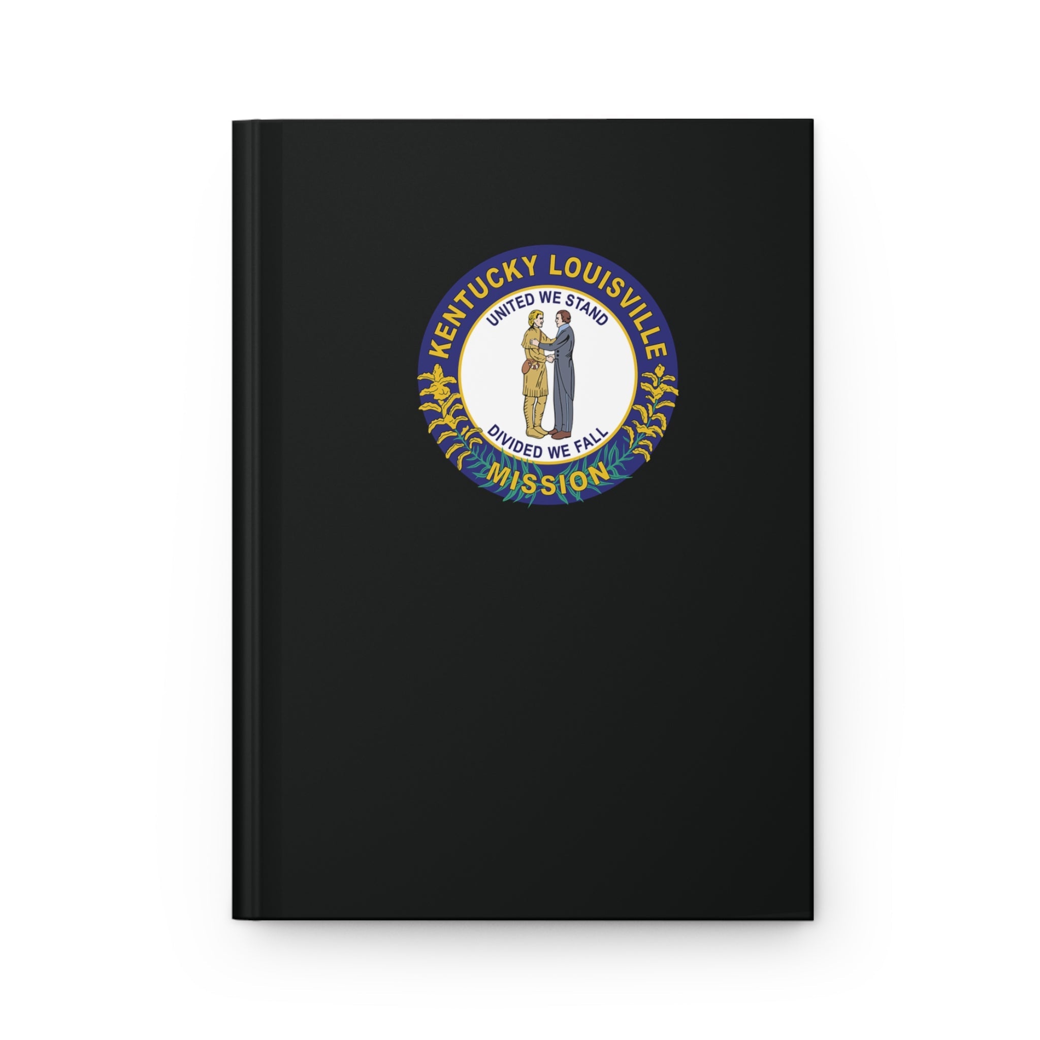 Kentucky Louisville Mission Logo Design Black Hardcover Journal Matte - Latter-Day Saint LDS Missionary Gift - Book of Mormon