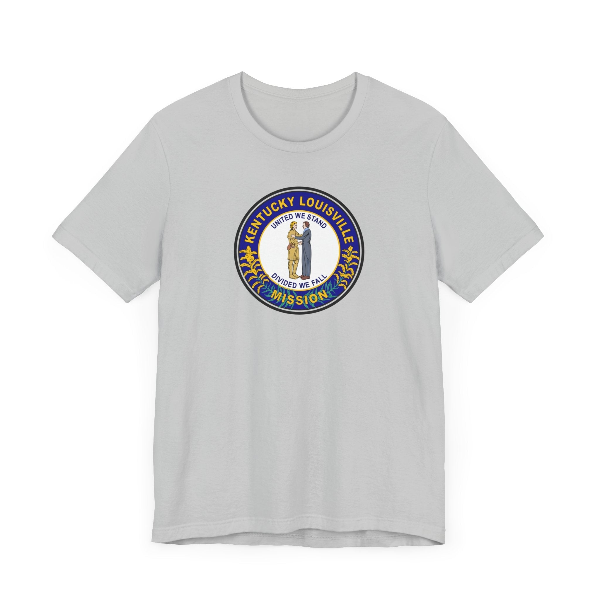 Kentucky Louisville Mission State Flag Logo (Black Border) T-shirt - Latter-Day Saint LDS Missionary Gift - Book of Mormon