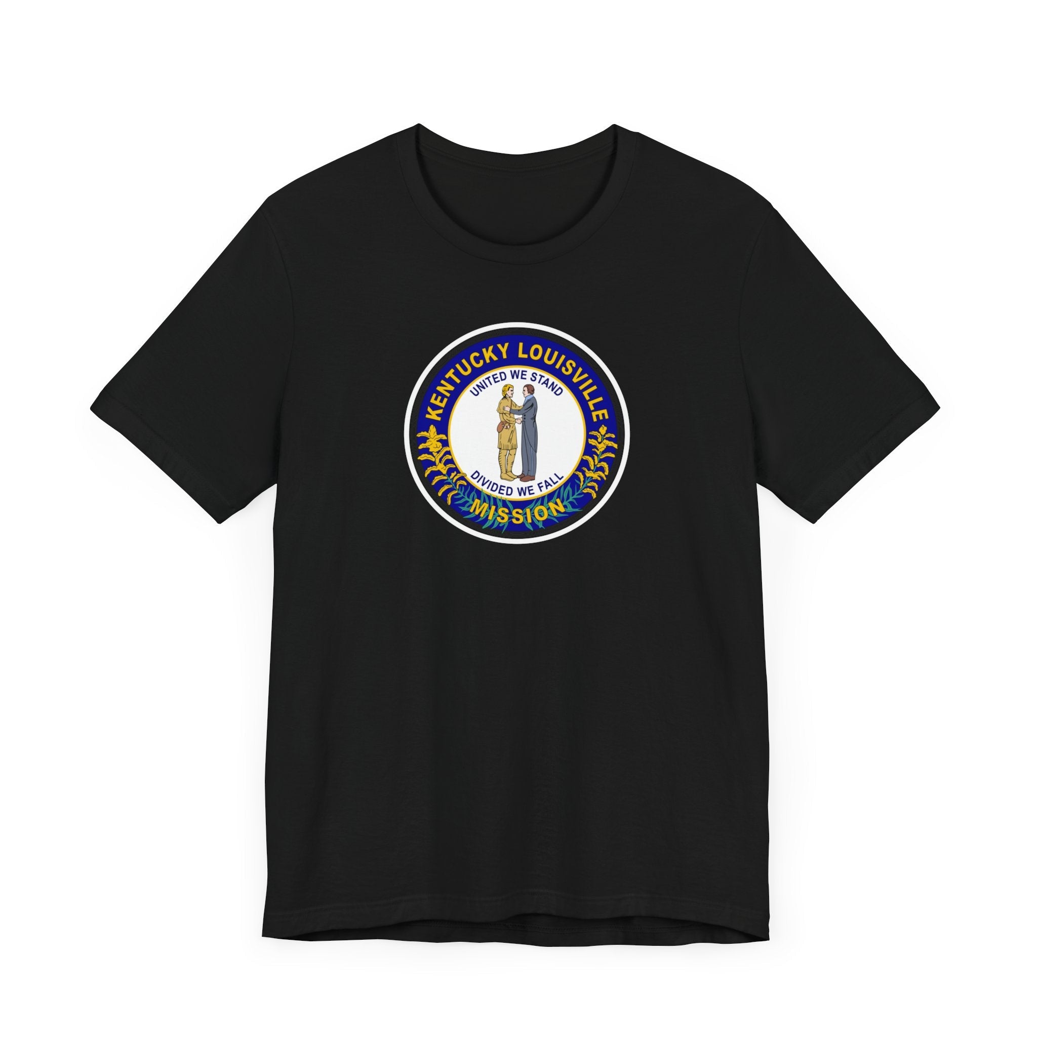 Kentucky Louisville Mission State Flag Logo (White Border) T-shirt - Mission Wishlist - LDS Missionary Gift Store