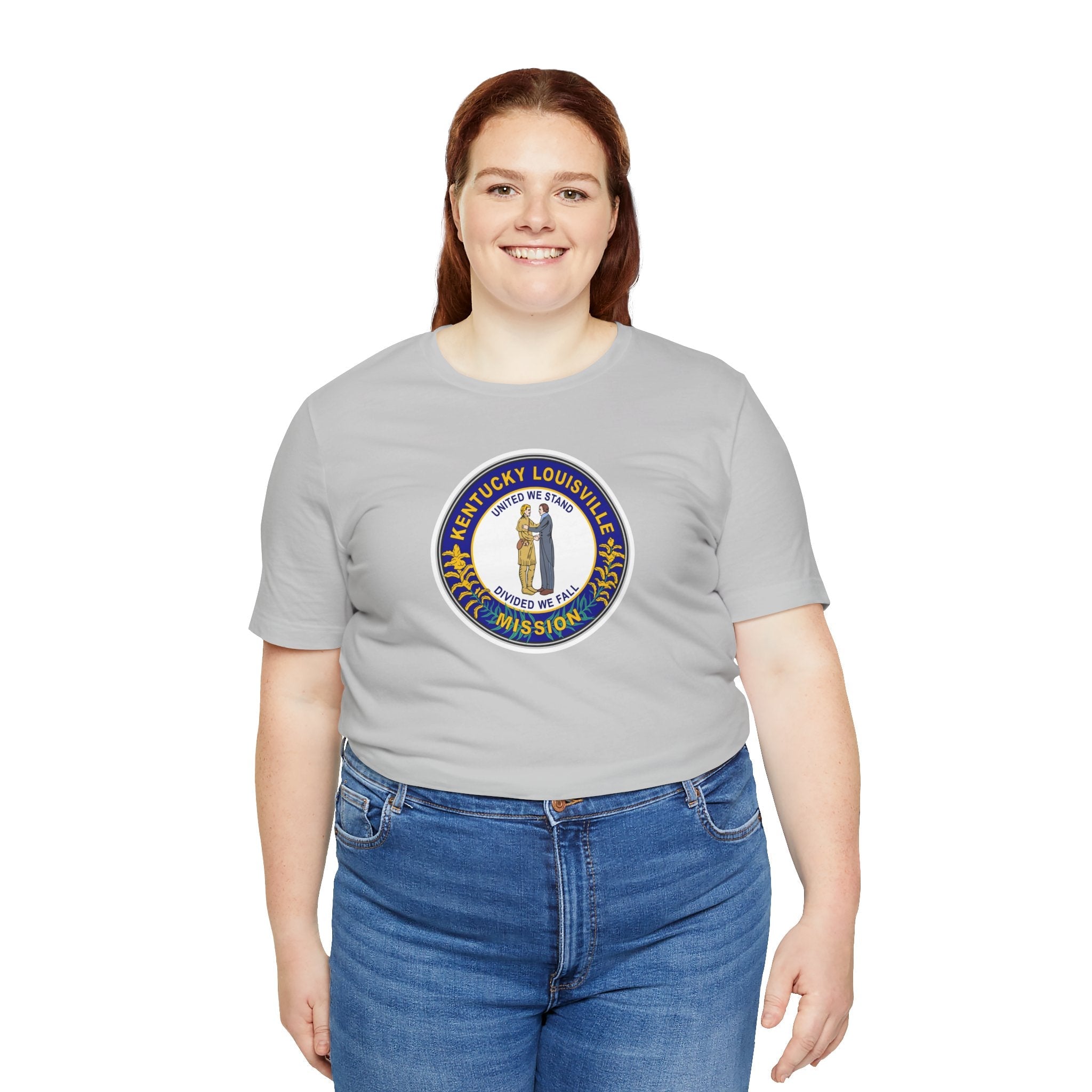 Kentucky Louisville Mission State Flag Logo (White Border) T-shirt - Mission Wishlist - LDS Missionary Gift Store