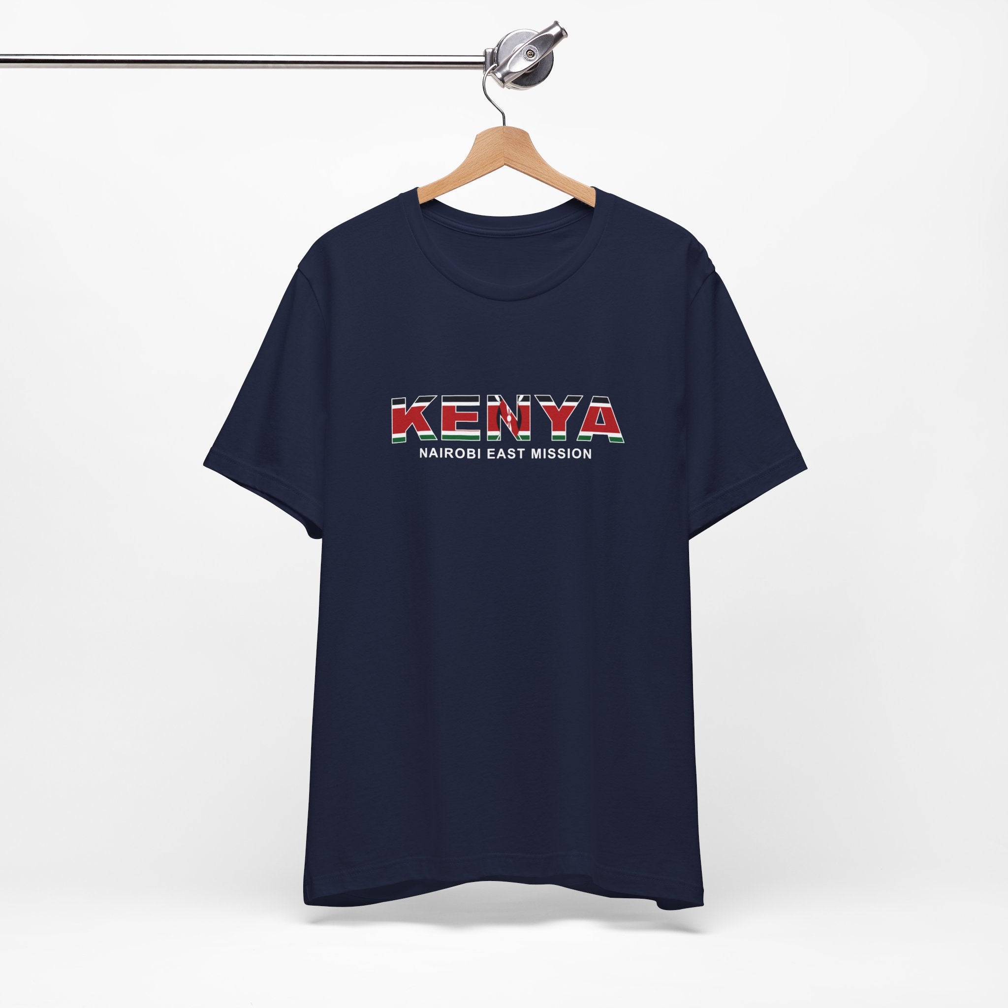 Kenya Nairobi East Mission Flag Title T-shirt - Mission Wishlist - LDS Missionary Gift Store