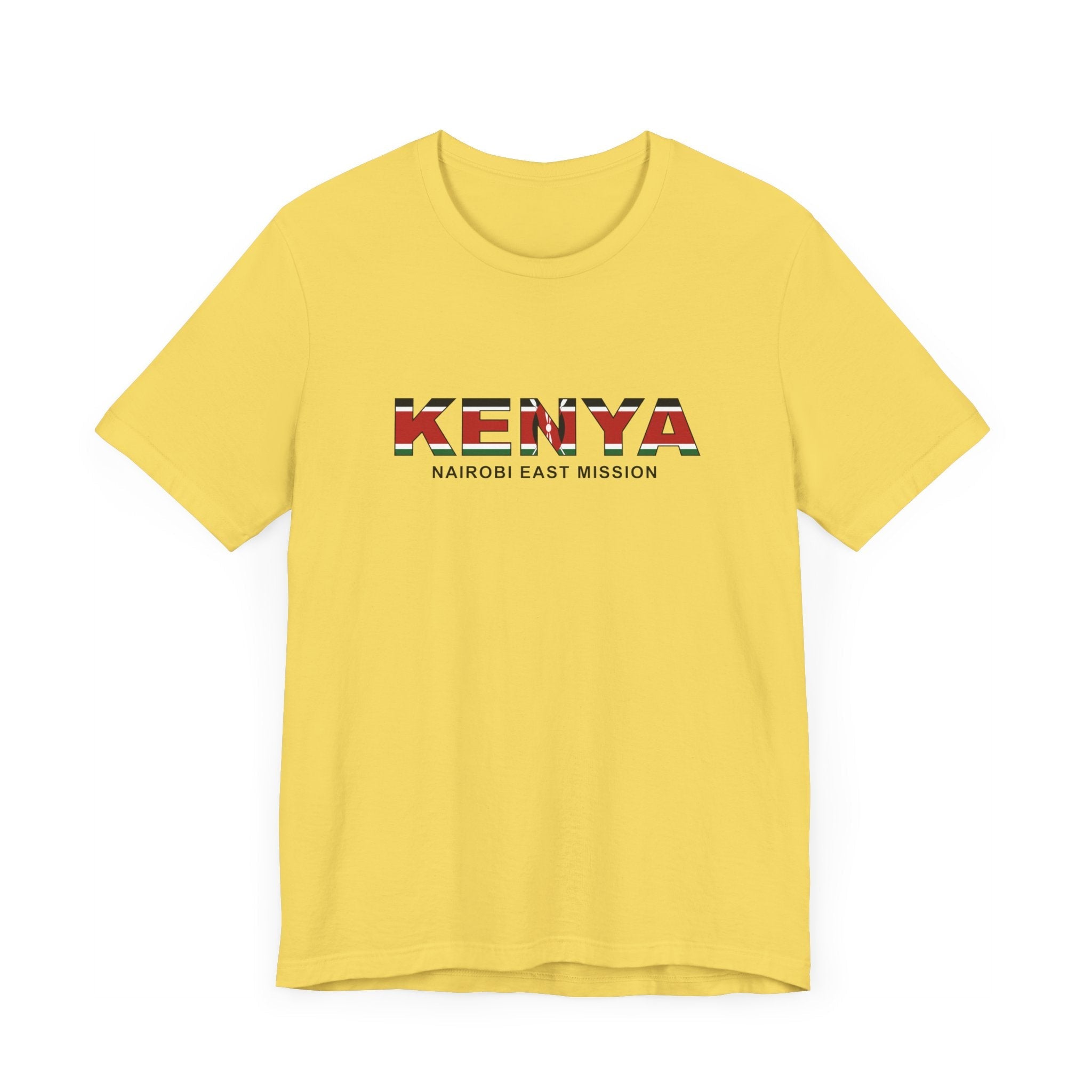 Kenya Nairobi East Mission Flag Title T-shirt - Mission Wishlist - LDS Missionary Gift Store